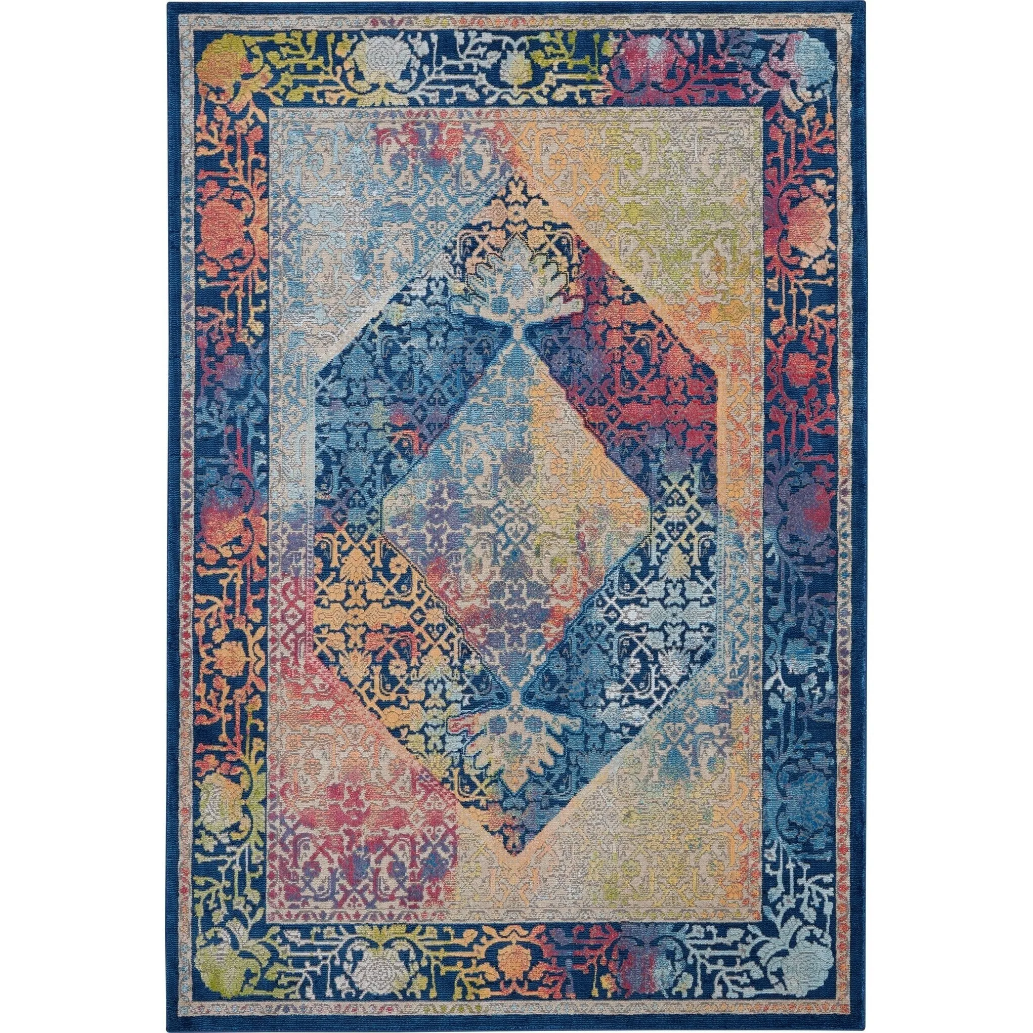 Nourison Global Vintage Medallion Boho Moroccan Area Rug