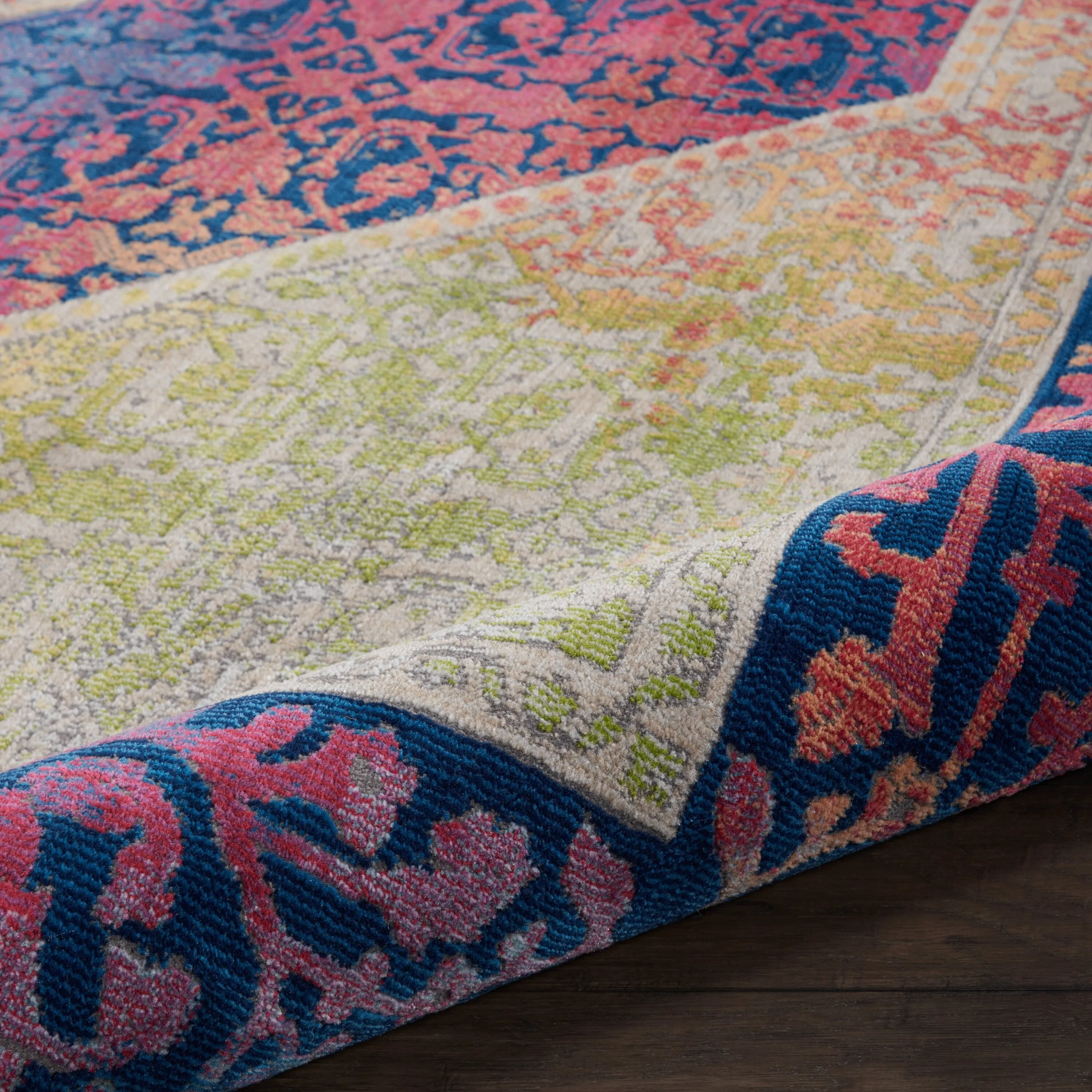 Nourison Global Vintage Medallion Boho Moroccan Area Rug