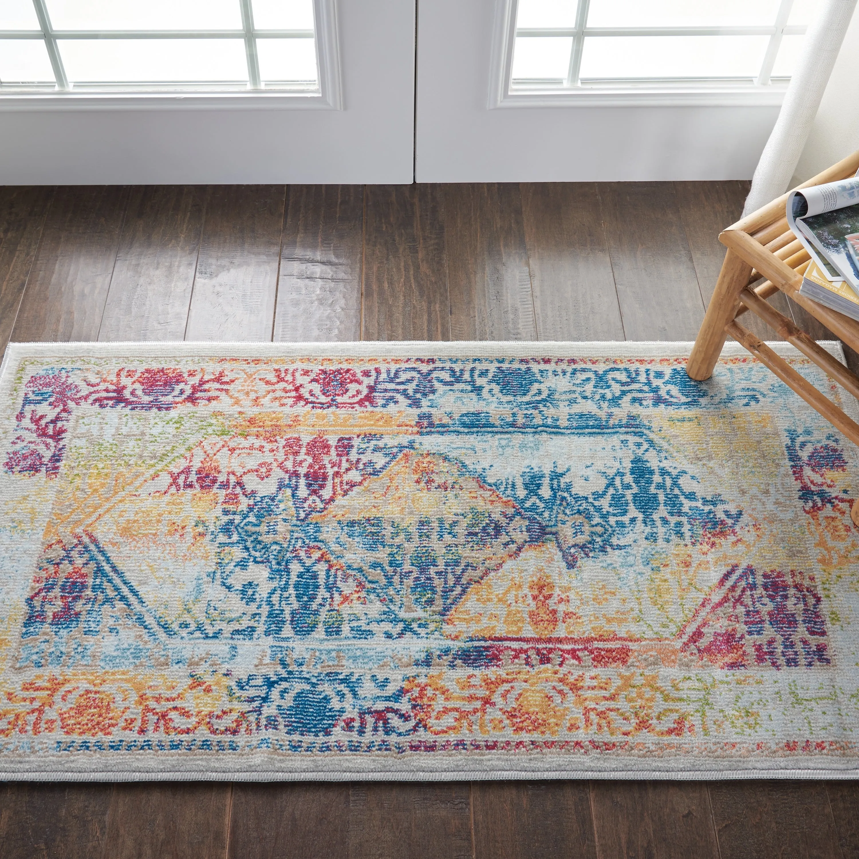 Nourison Global Vintage Medallion Boho Moroccan Area Rug