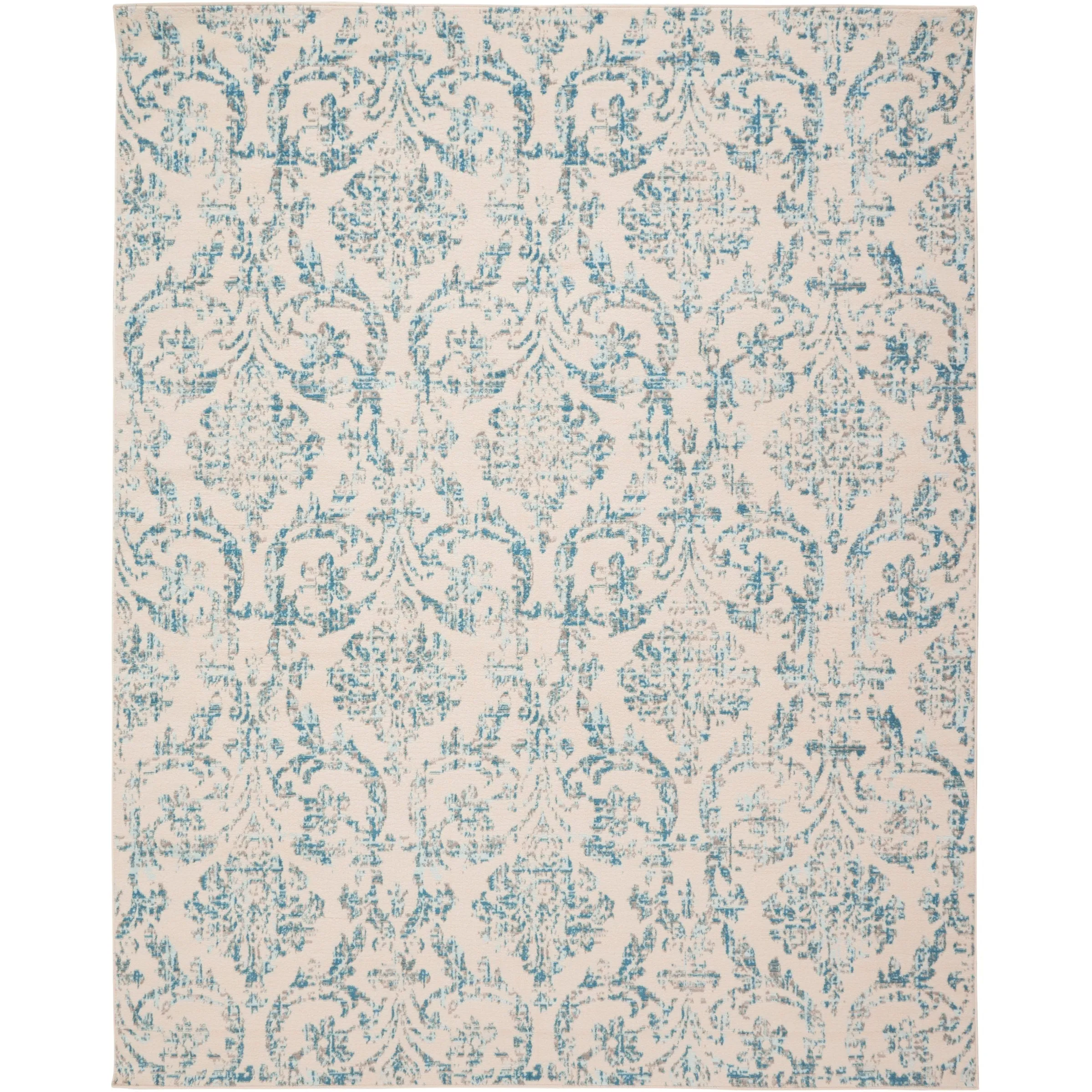 Nourison Jane Farmhouse Vintage Indoor only Damask Area Rug