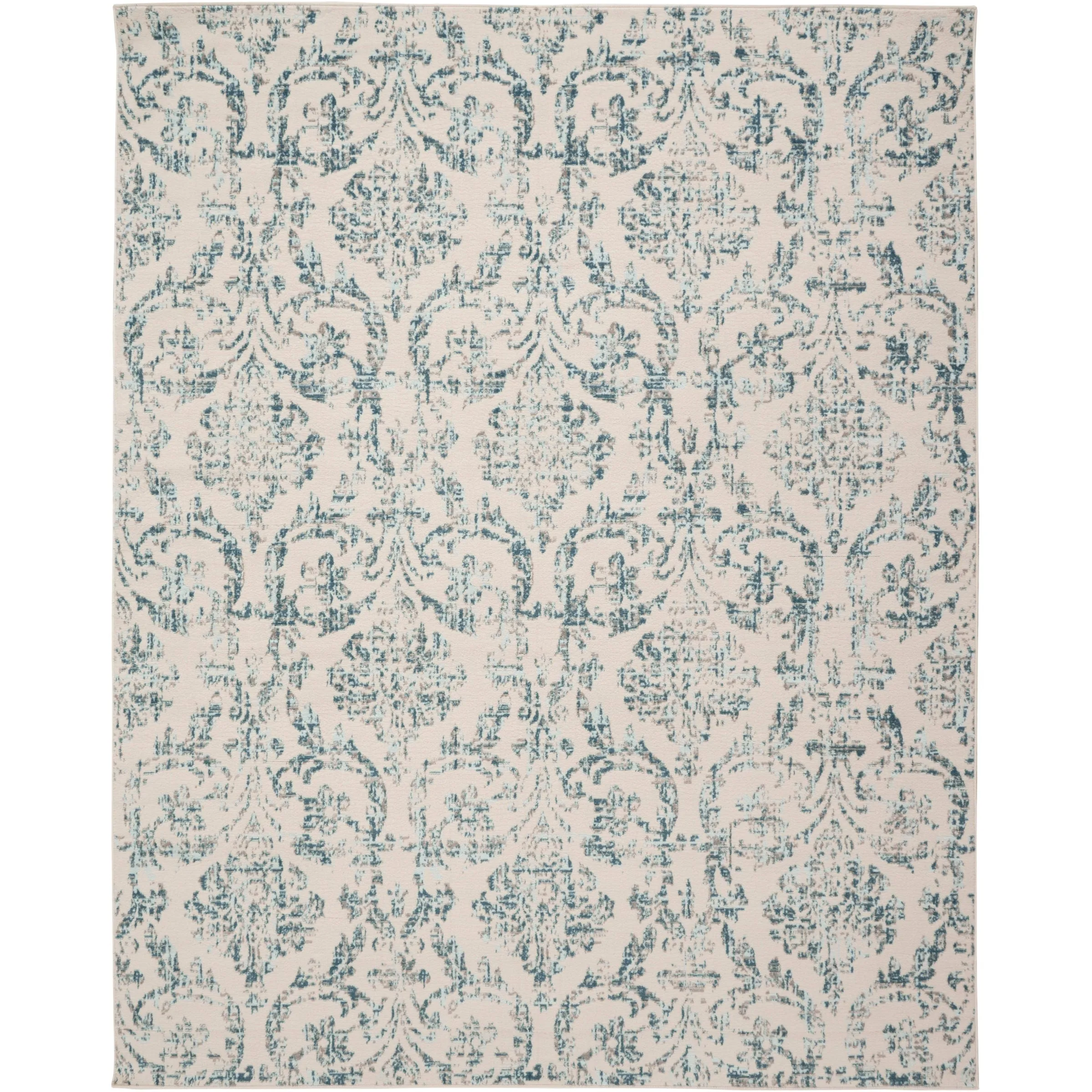 Nourison Jane Farmhouse Vintage Indoor only Damask Area Rug