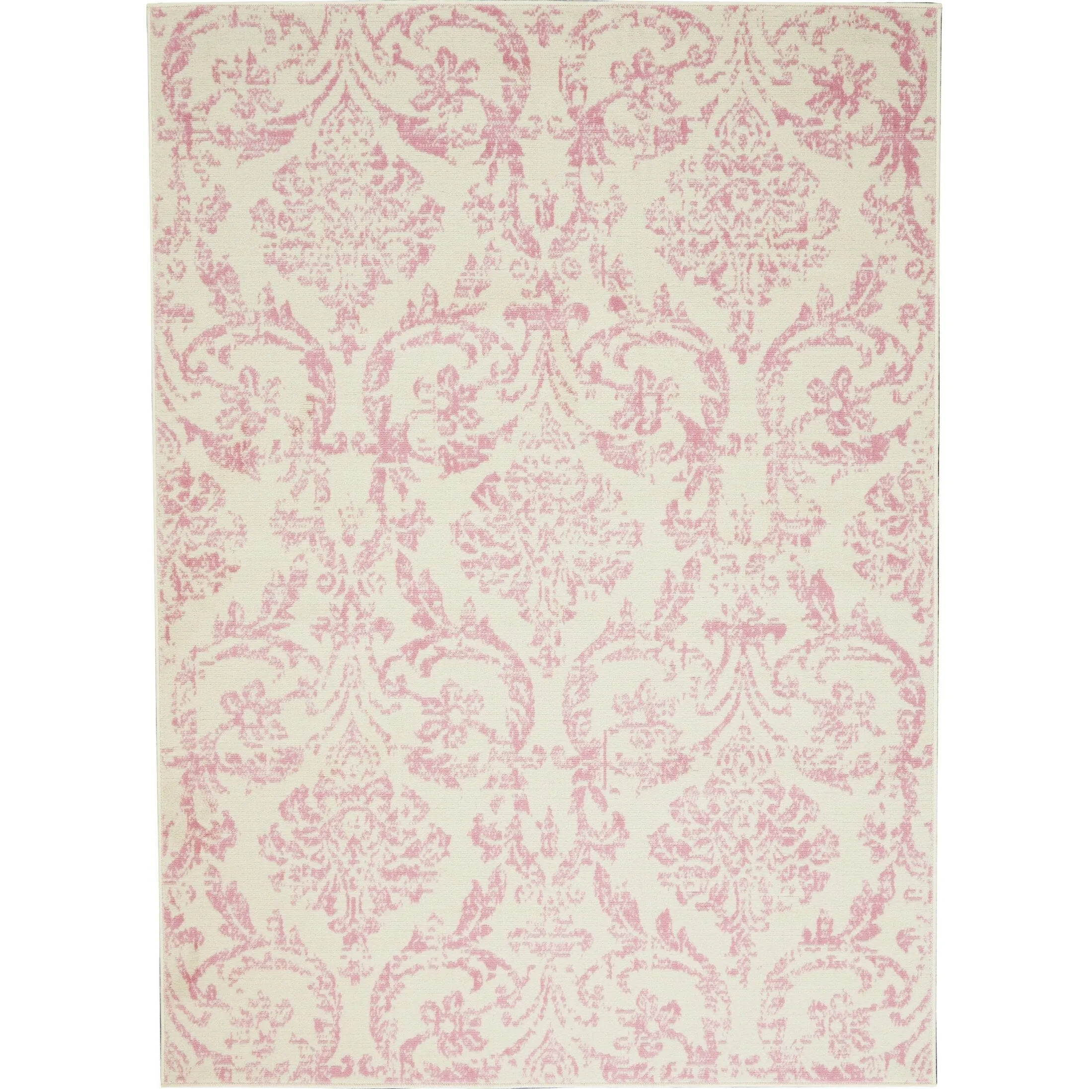 Nourison Jane Farmhouse Vintage Indoor only Damask Area Rug