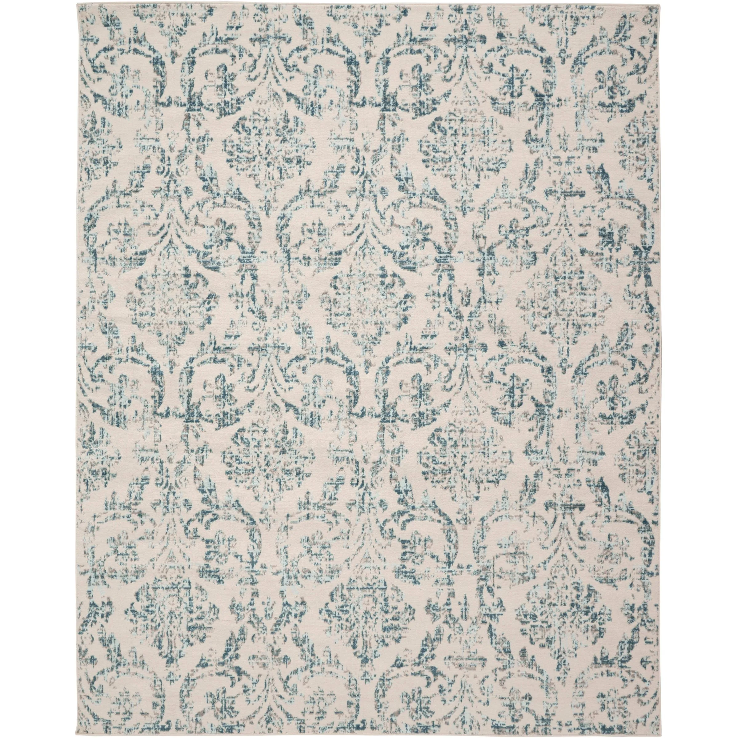 Nourison Jane Farmhouse Vintage Indoor only Damask Area Rug
