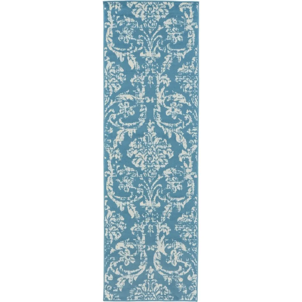 Nourison Jane Farmhouse Vintage Indoor only Damask Area Rug