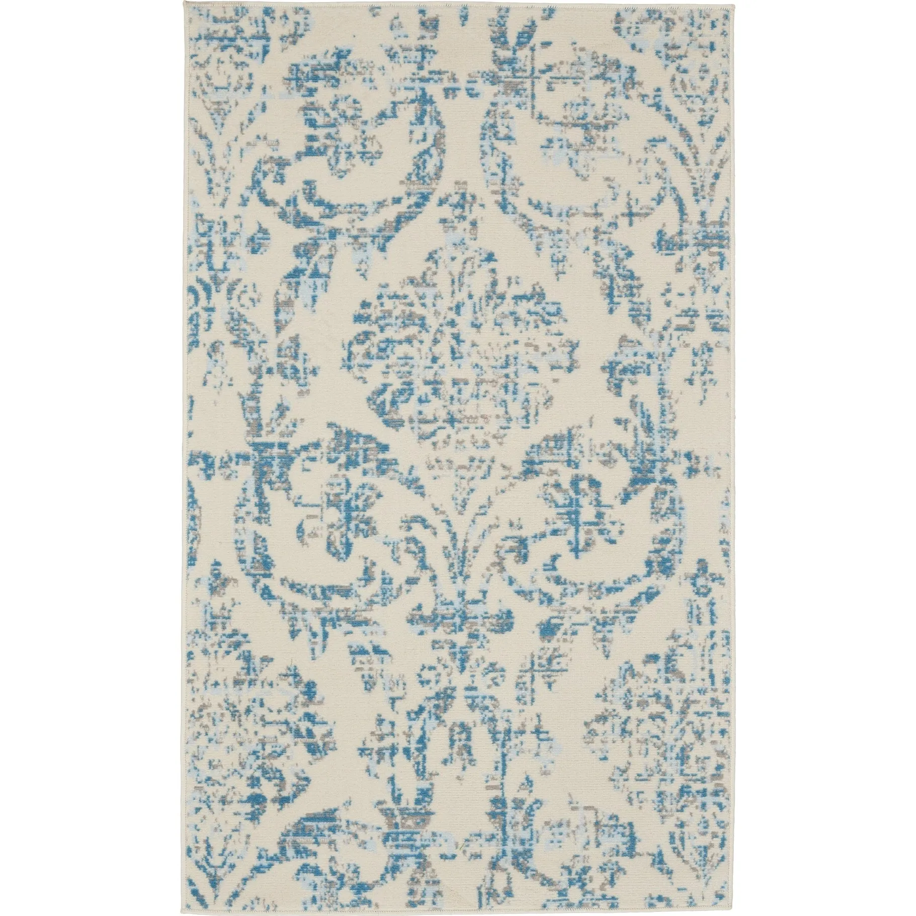 Nourison Jane Farmhouse Vintage Indoor only Damask Area Rug