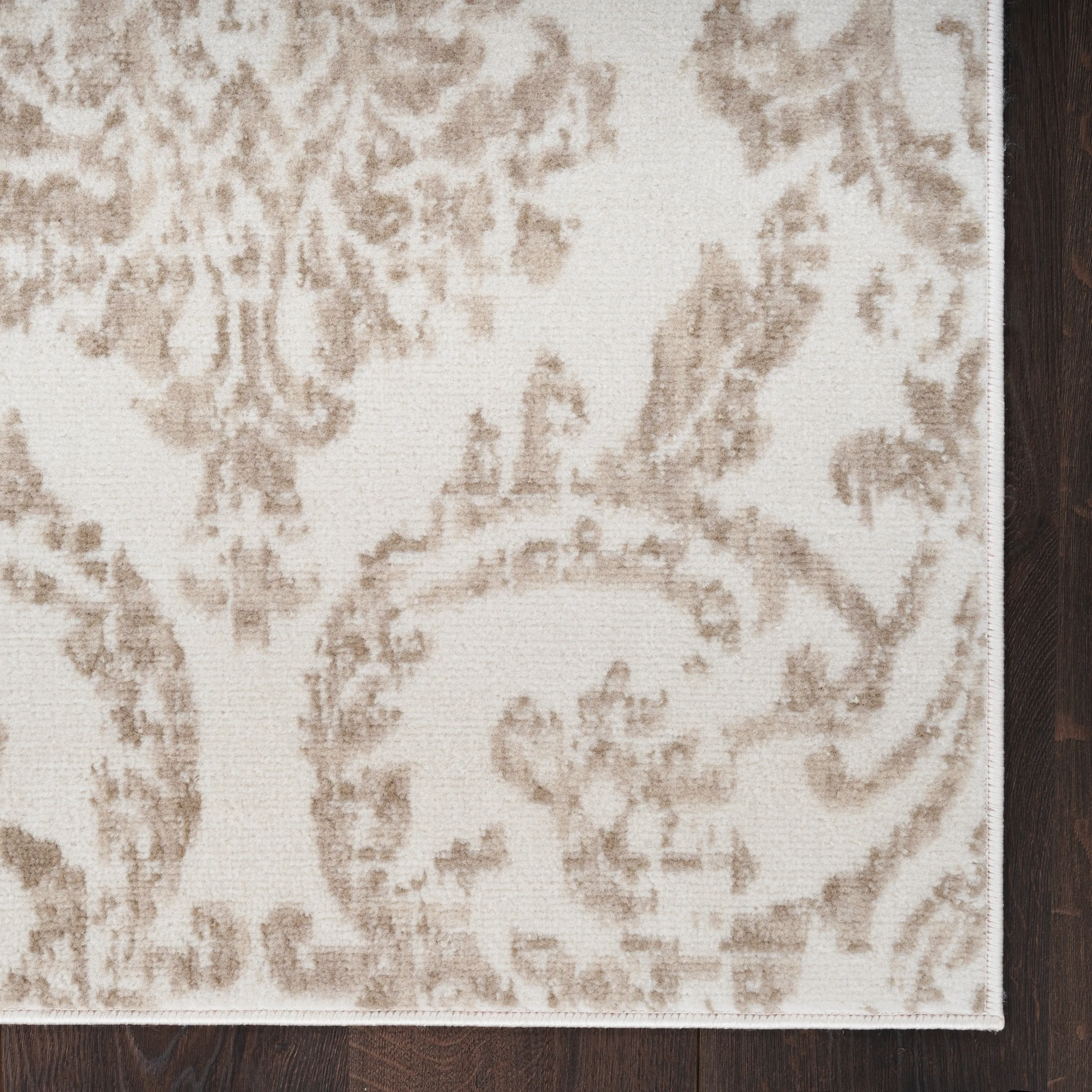 Nourison Jane Farmhouse Vintage Indoor only Damask Area Rug
