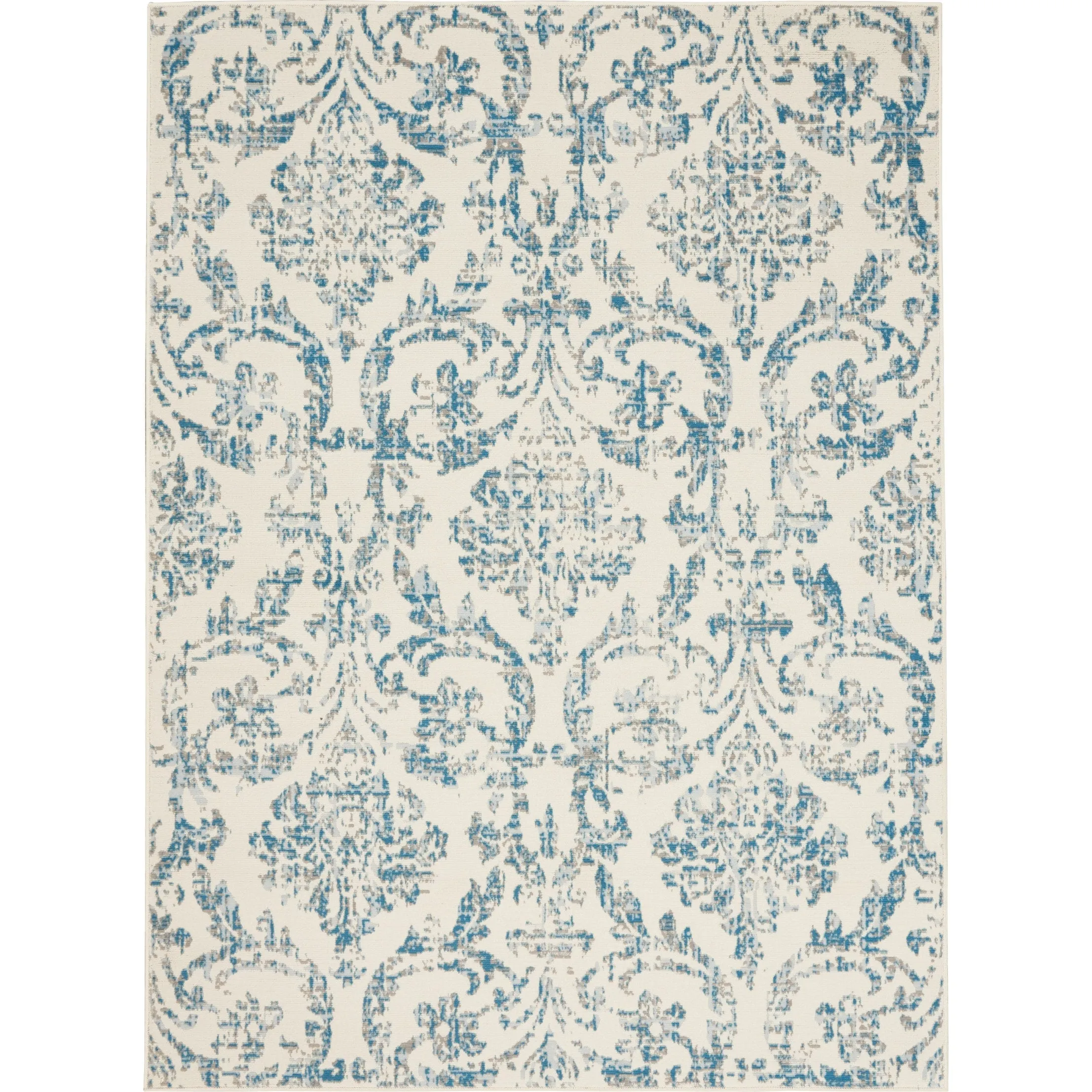 Nourison Jane Farmhouse Vintage Indoor only Damask Area Rug