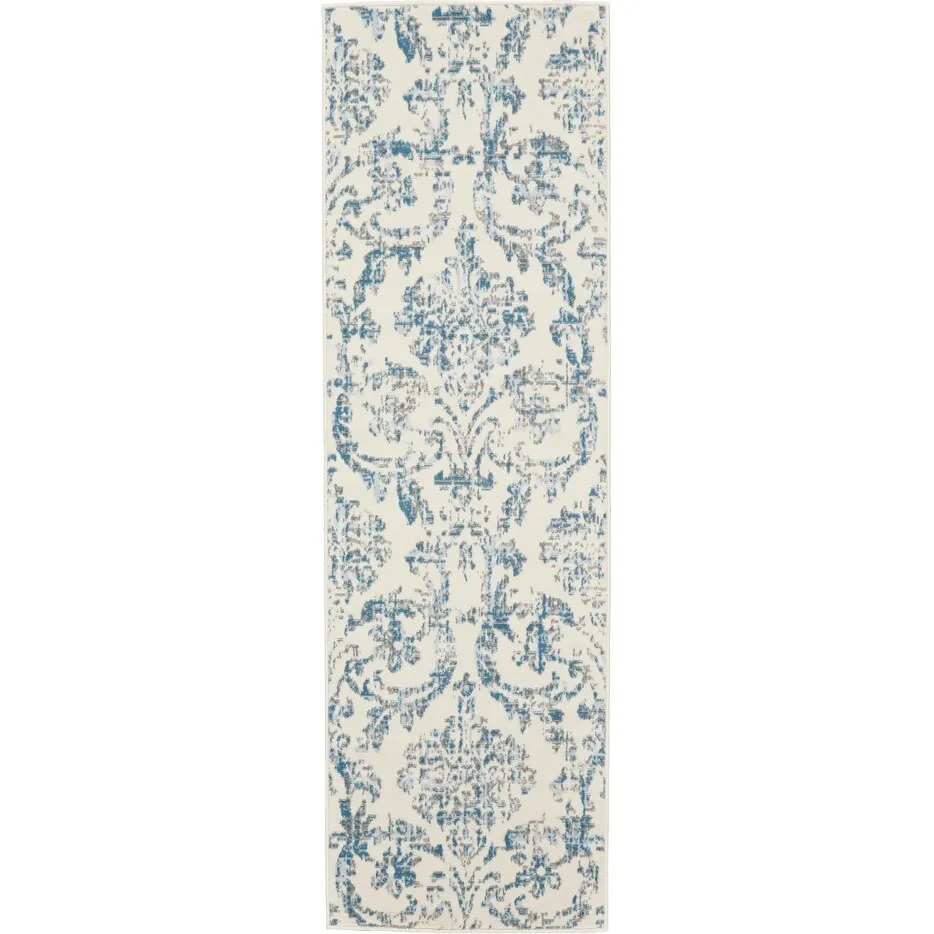 Nourison Jane Farmhouse Vintage Indoor only Damask Area Rug