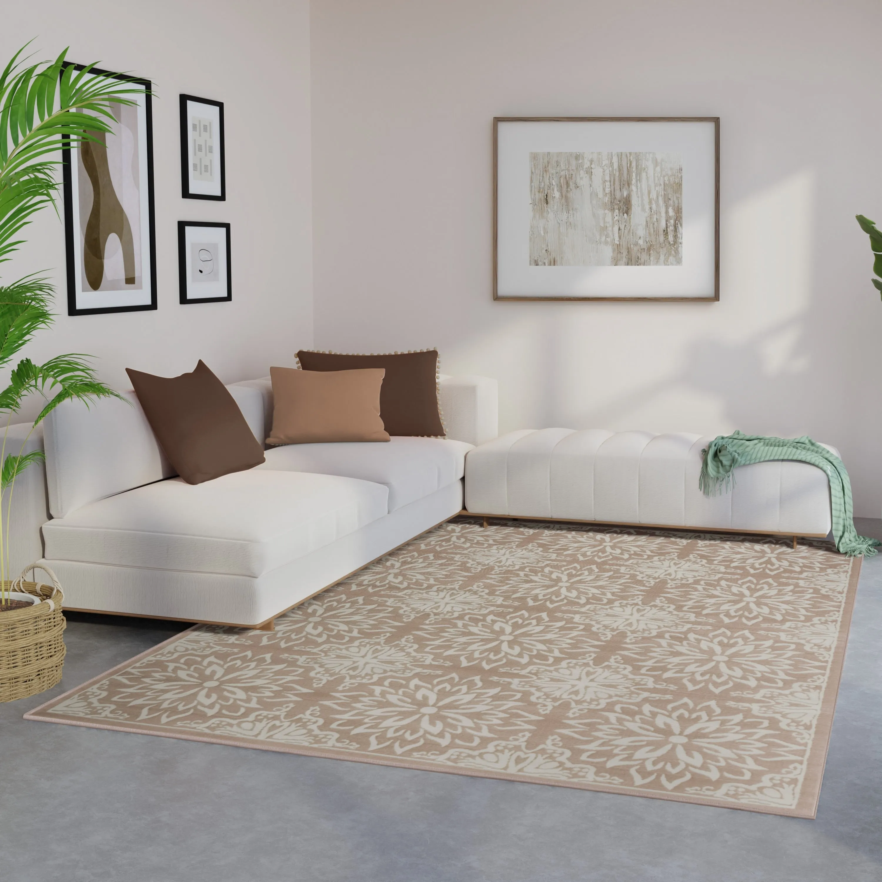 Nourison Jane Floral Medallion Indoor only Area Rug