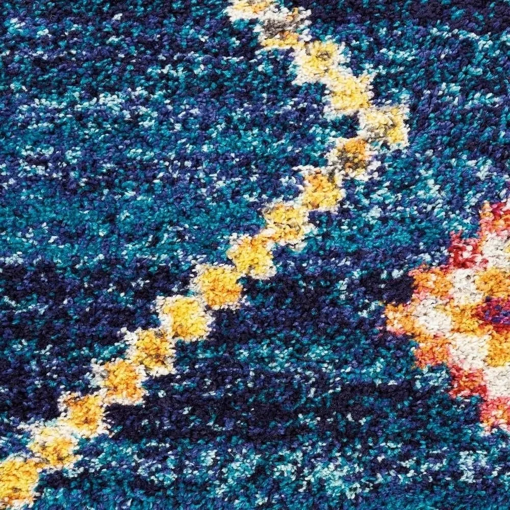 Nourison Moroccan Casbah Boho Geometric Tassel Area Rug
