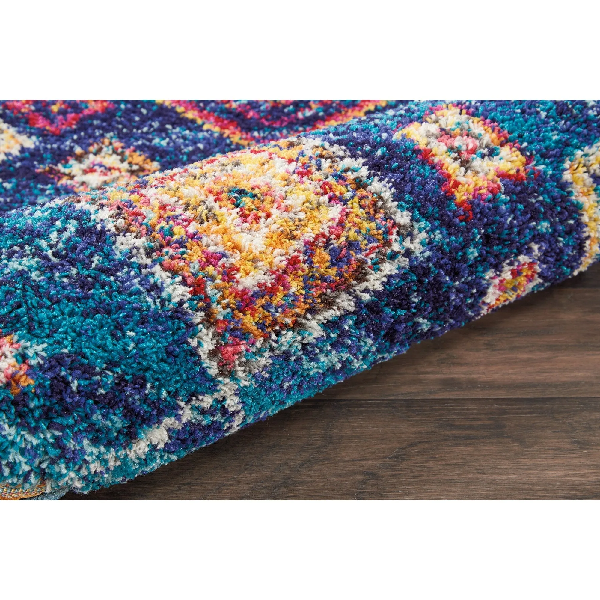 Nourison Moroccan Casbah Boho Geometric Tassel Area Rug