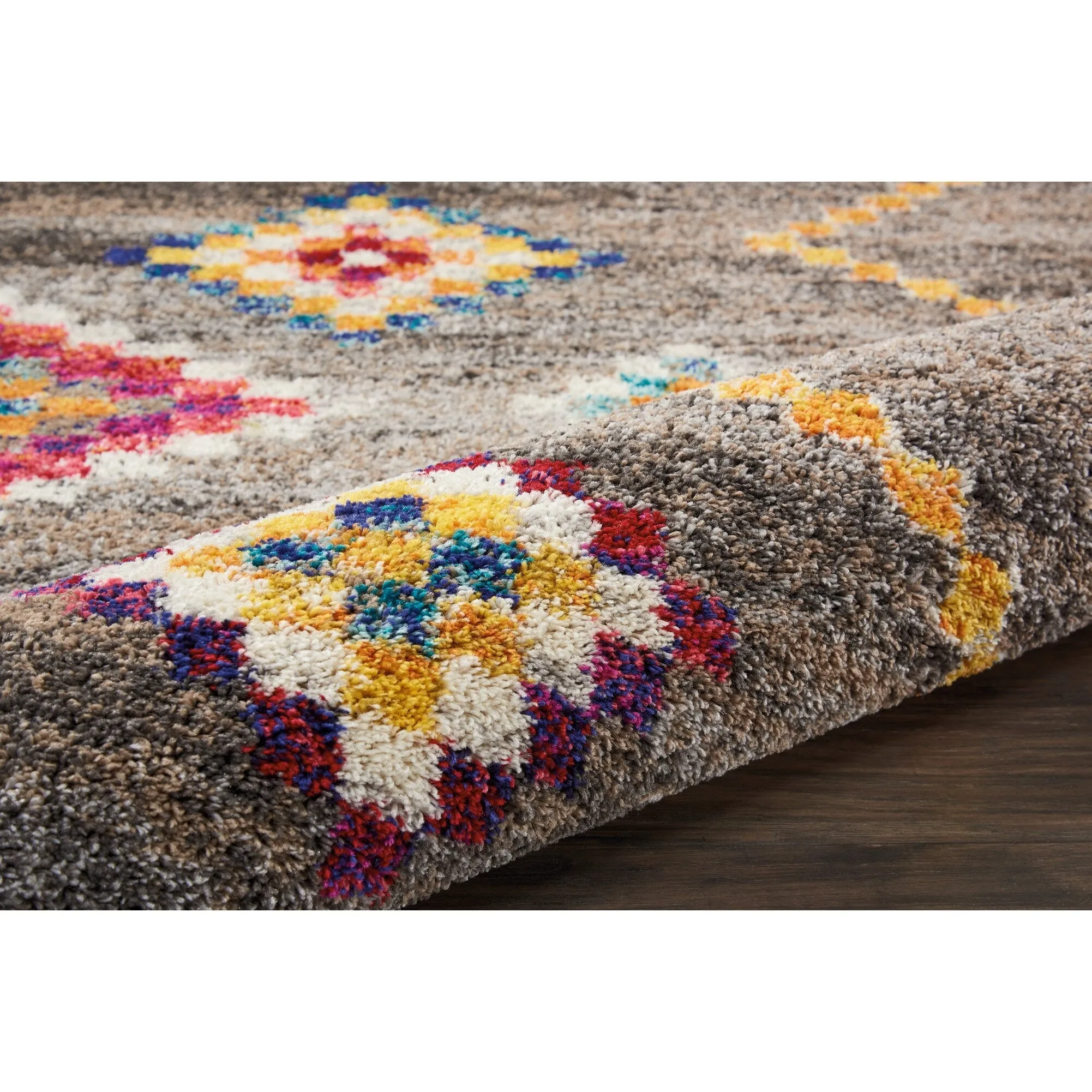 Nourison Moroccan Casbah Boho Geometric Tassel Area Rug