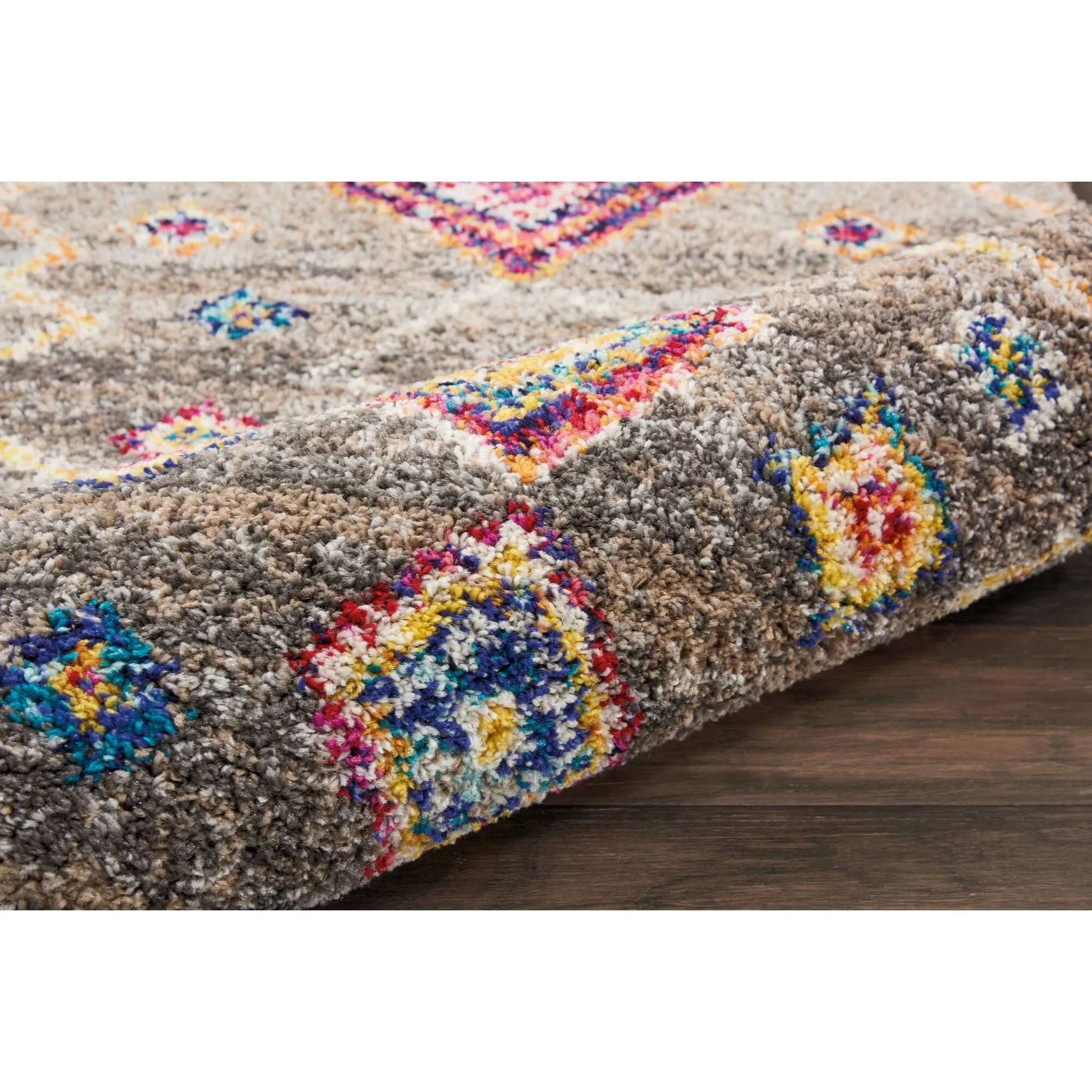 Nourison Moroccan Casbah Boho Geometric Tassel Area Rug