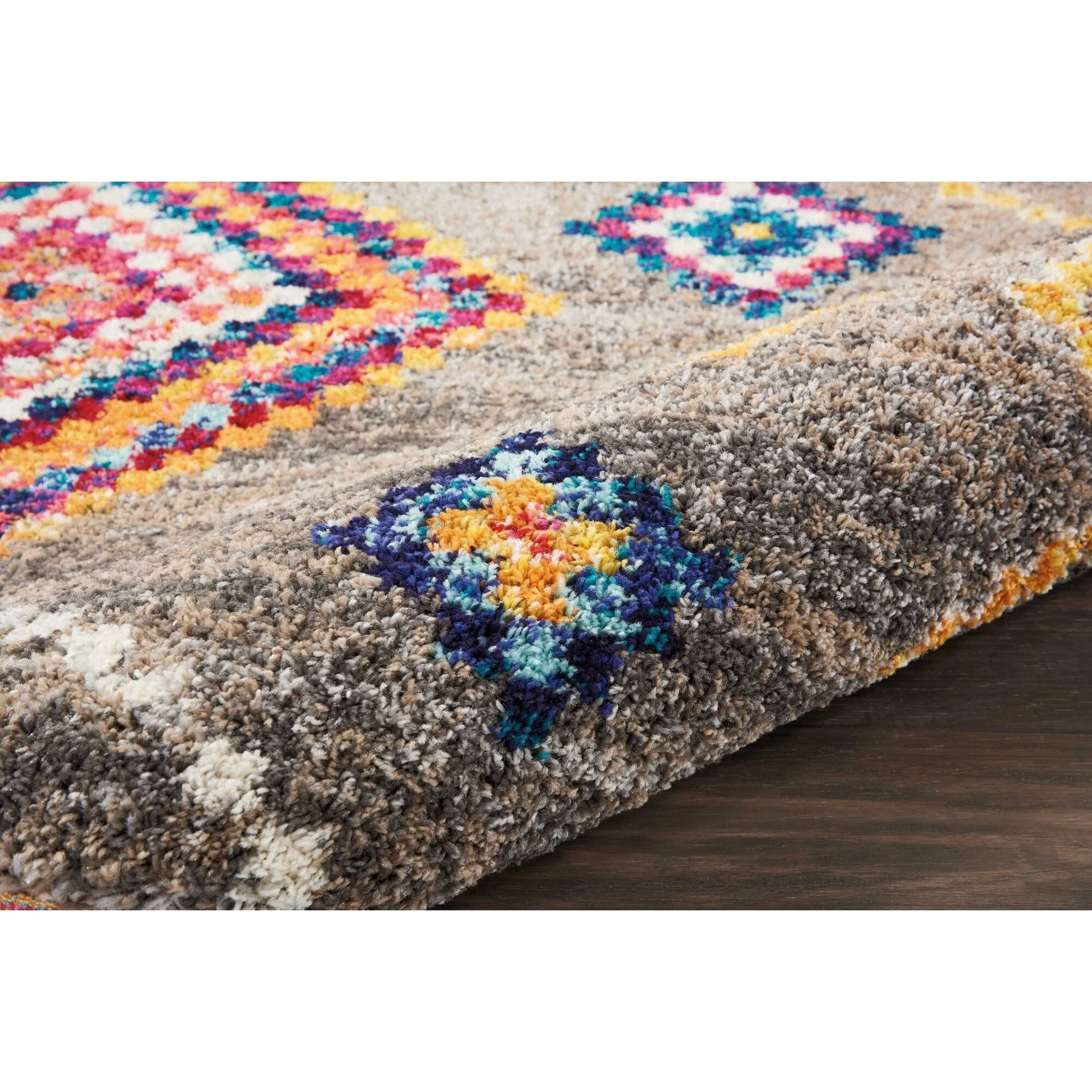 Nourison Moroccan Casbah Boho Geometric Tassel Area Rug