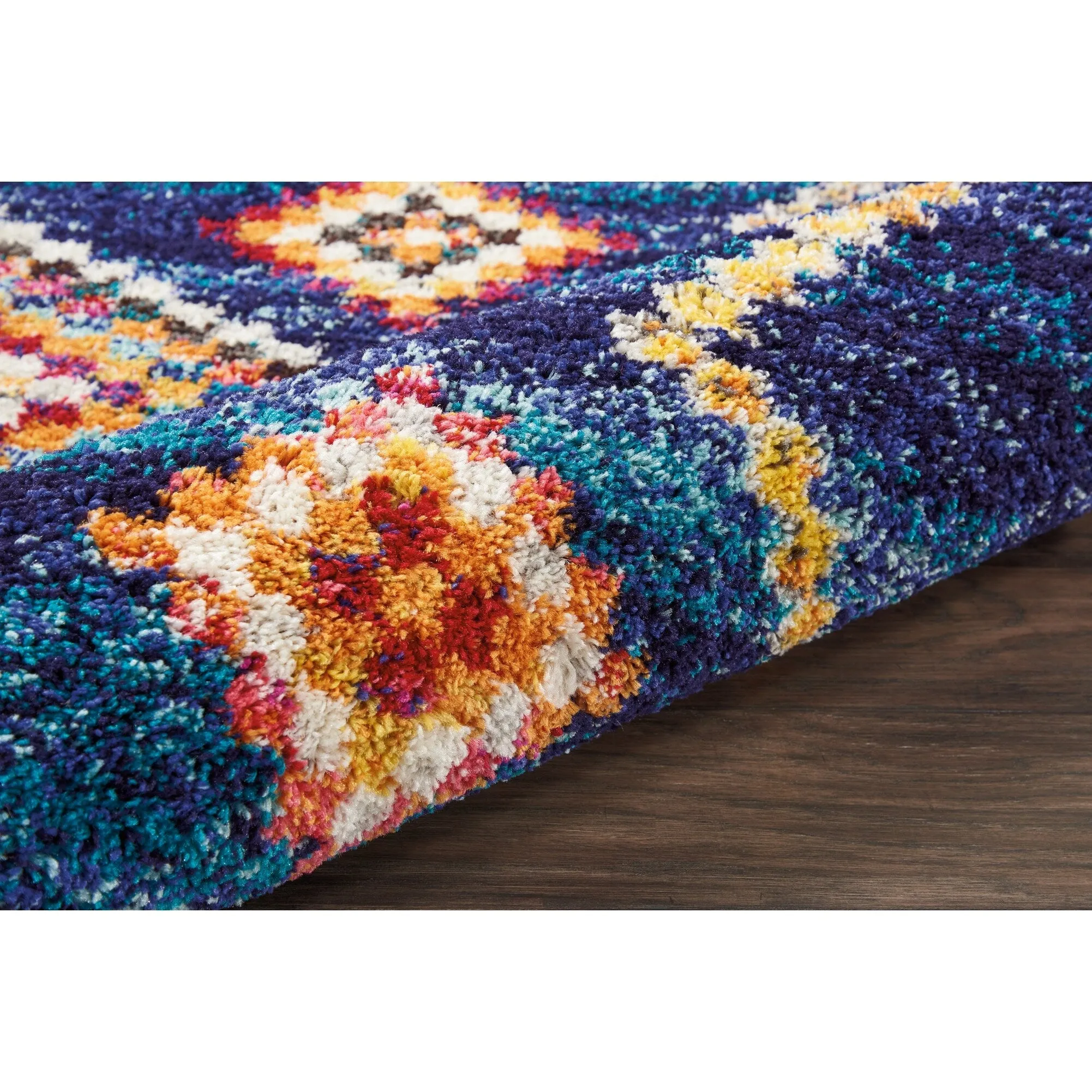 Nourison Moroccan Casbah Boho Geometric Tassel Area Rug