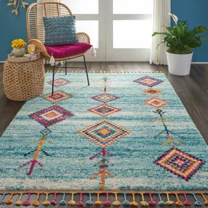 Nourison Moroccan Casbah Tribal Tassel Area Rug