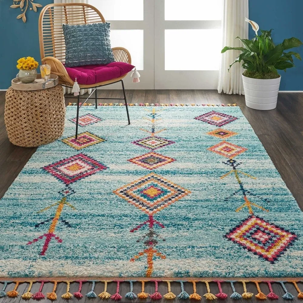 Nourison Moroccan Casbah Tribal Tassel Area Rug
