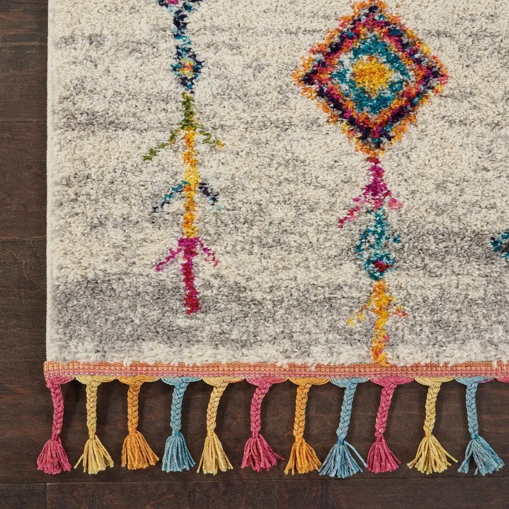 Nourison Moroccan Casbah Tribal Tassel Area Rug
