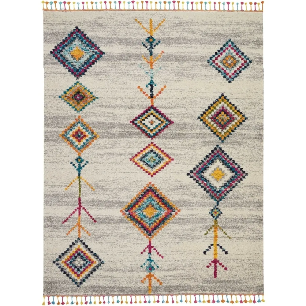Nourison Moroccan Casbah Tribal Tassel Area Rug