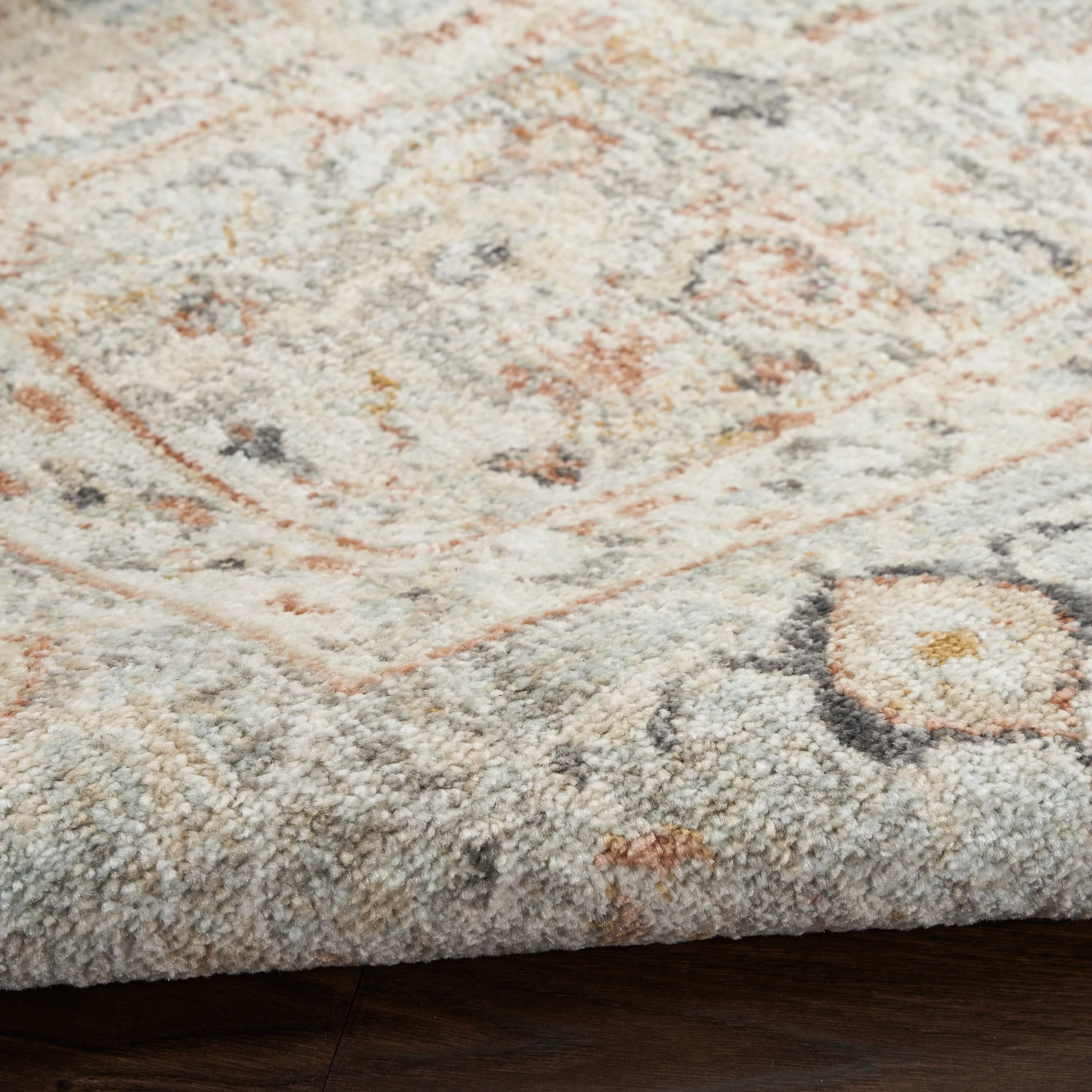 Nourison Oushak Home Indoor Grey Persian Area Rug