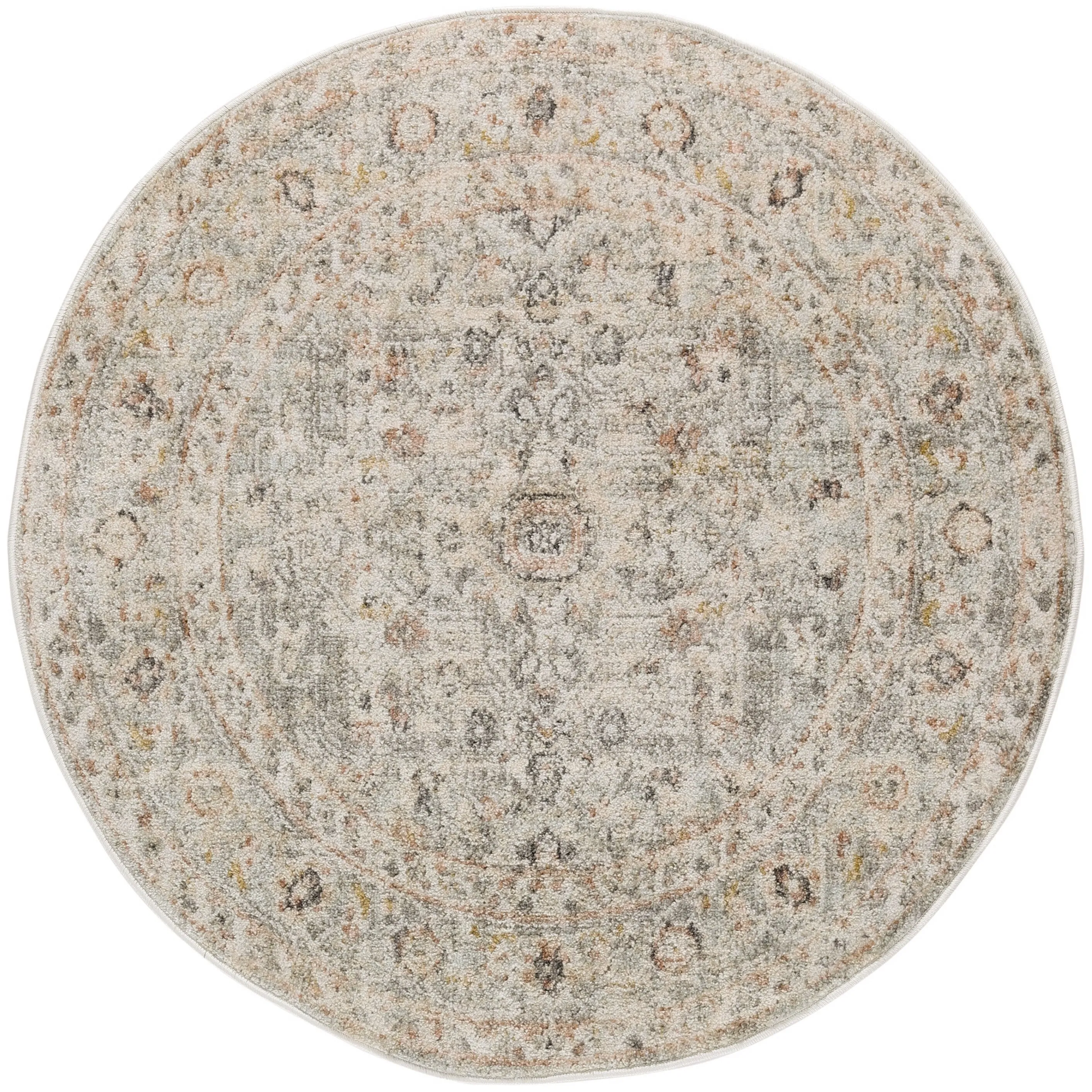Nourison Oushak Home Indoor Grey Persian Area Rug