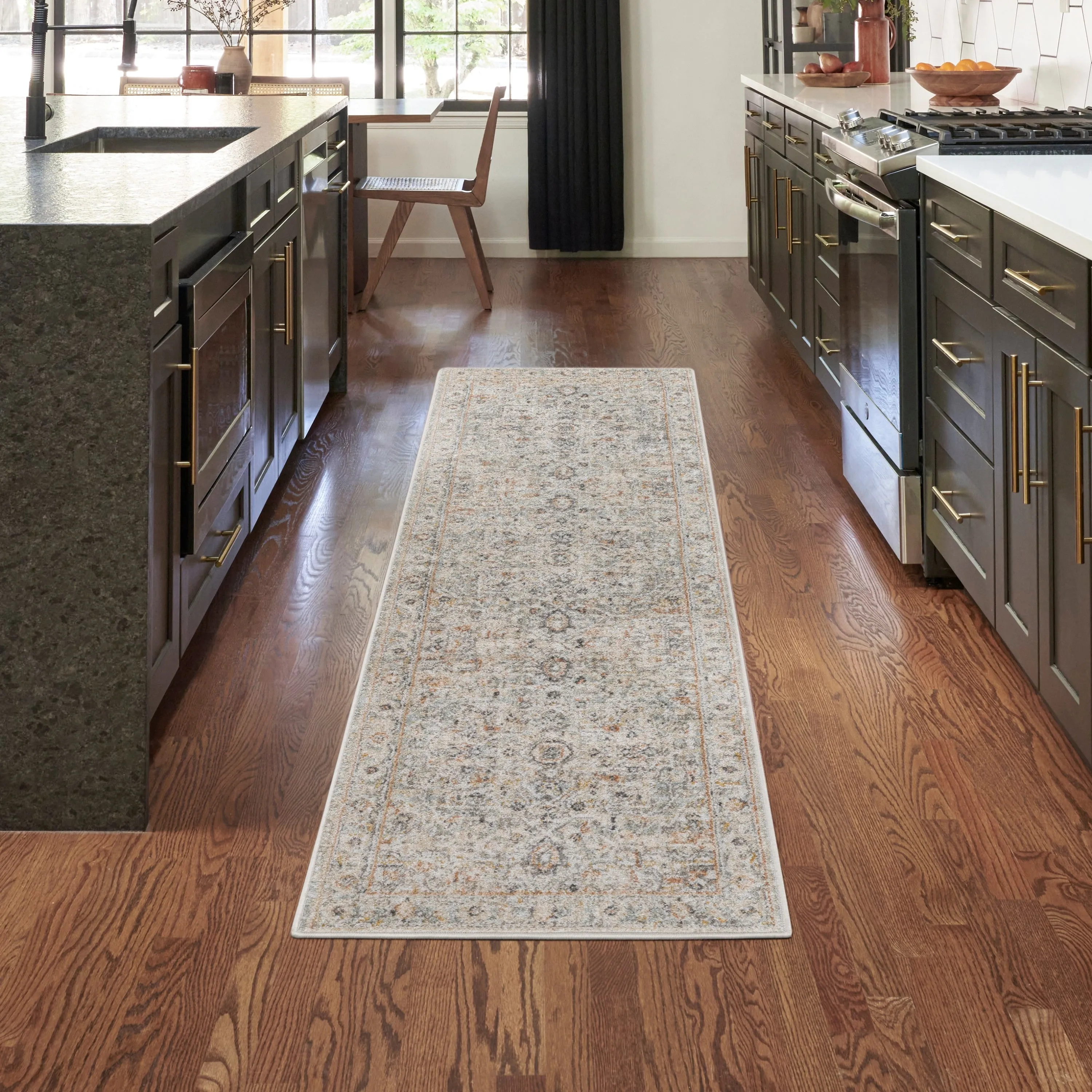 Nourison Oushak Home Indoor Grey Persian Area Rug