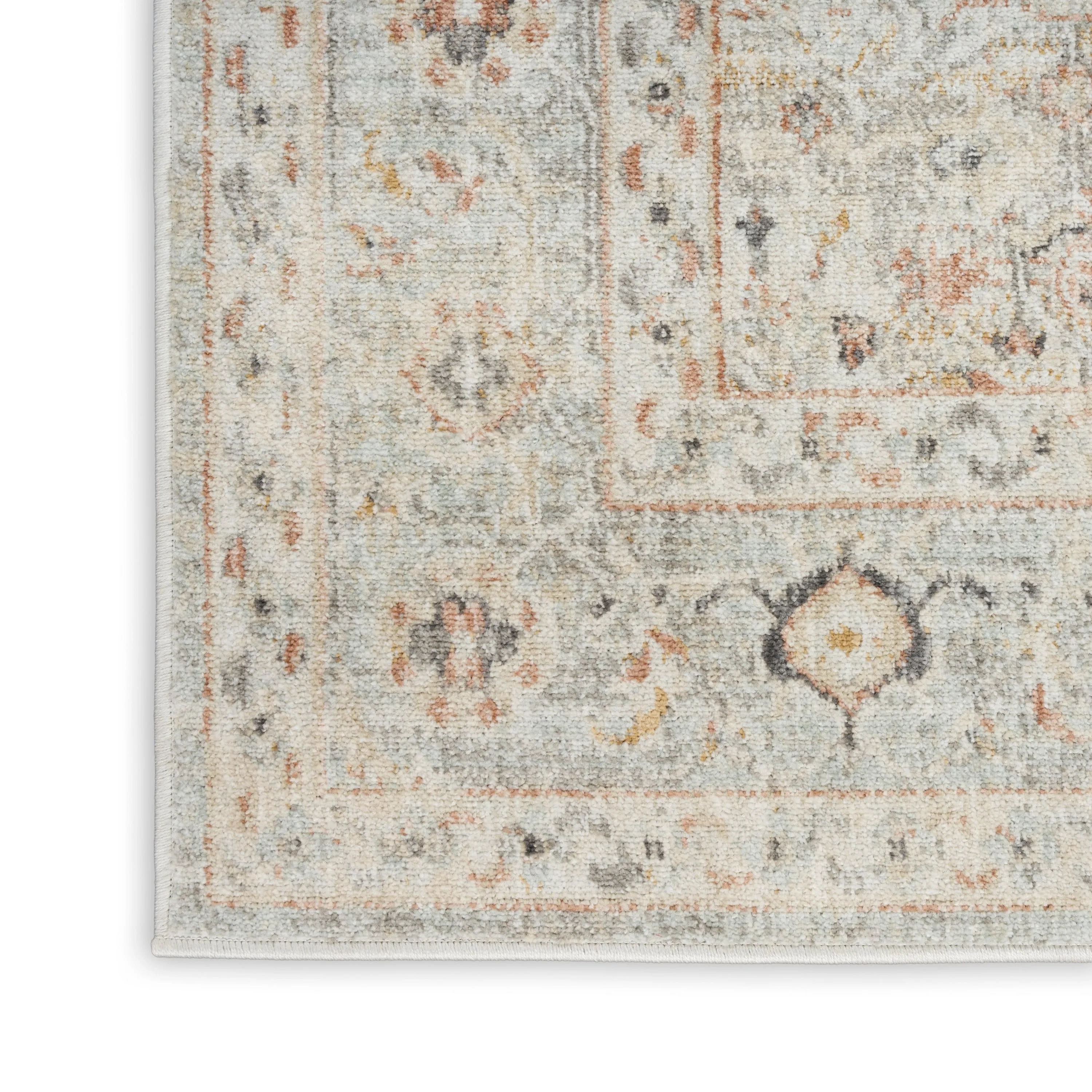 Nourison Oushak Home Indoor Grey Persian Area Rug