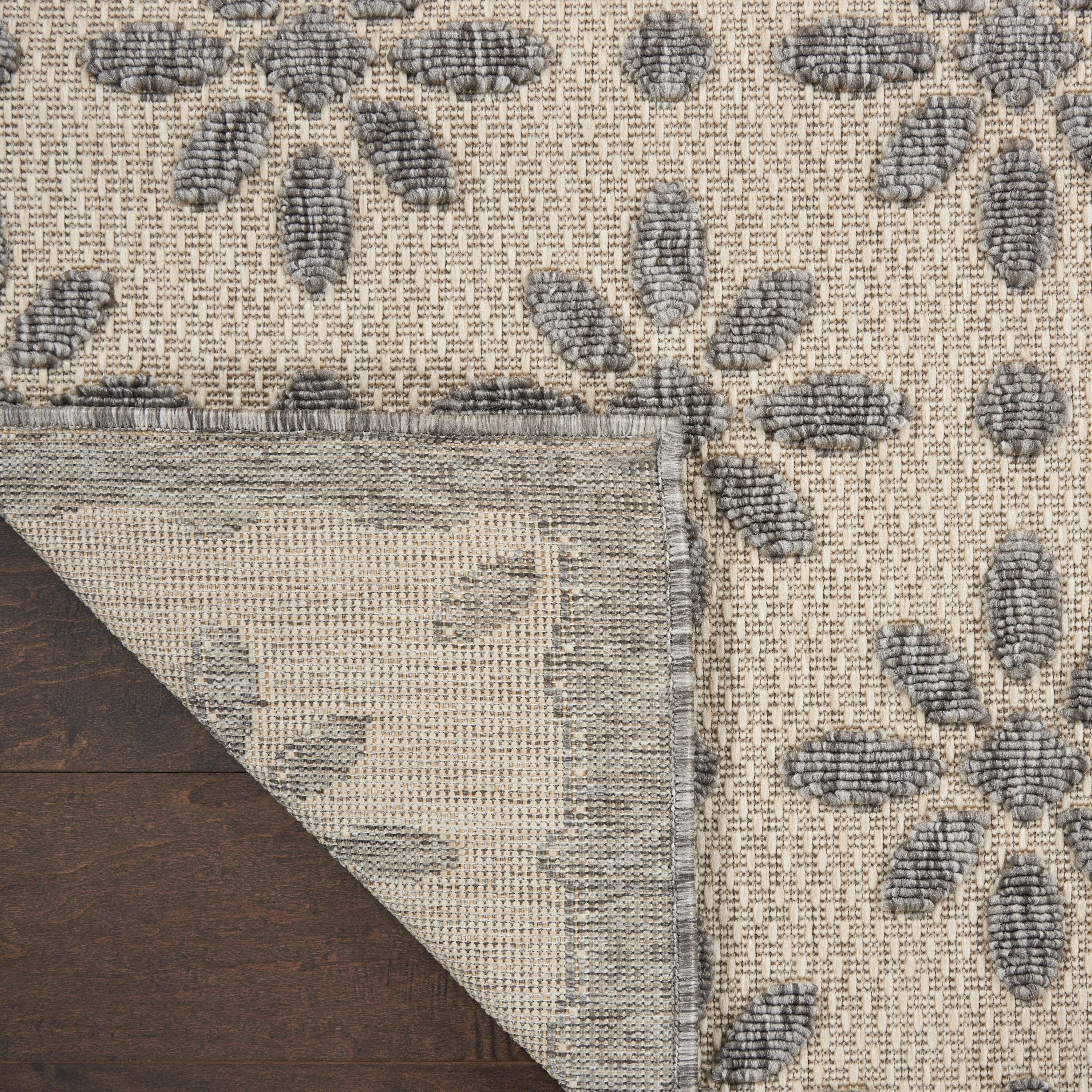 Nourison Palamos Modern Floral Hi Low Geometric Indoor Outdoor Area Rug