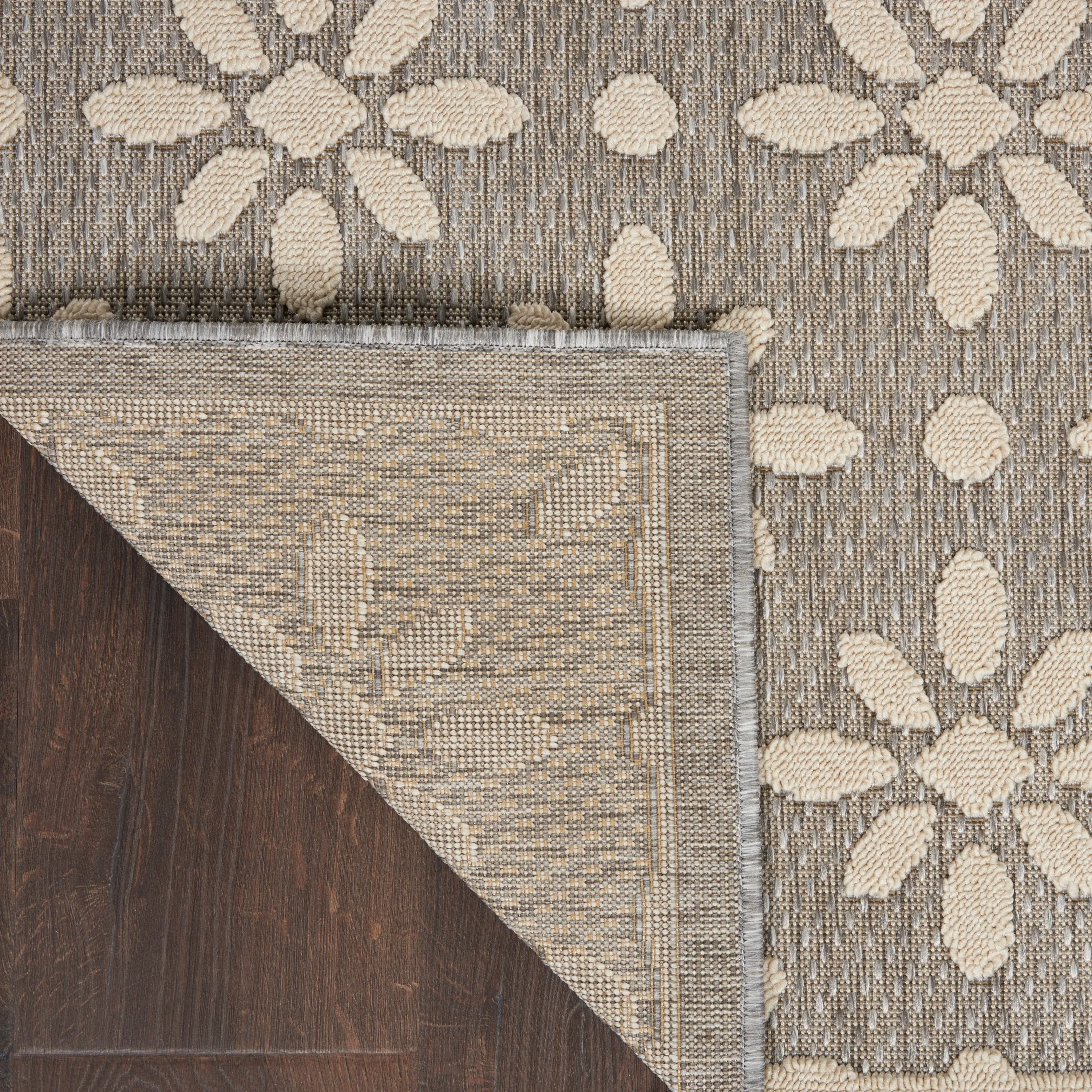 Nourison Palamos Modern Floral Hi Low Geometric Indoor Outdoor Area Rug