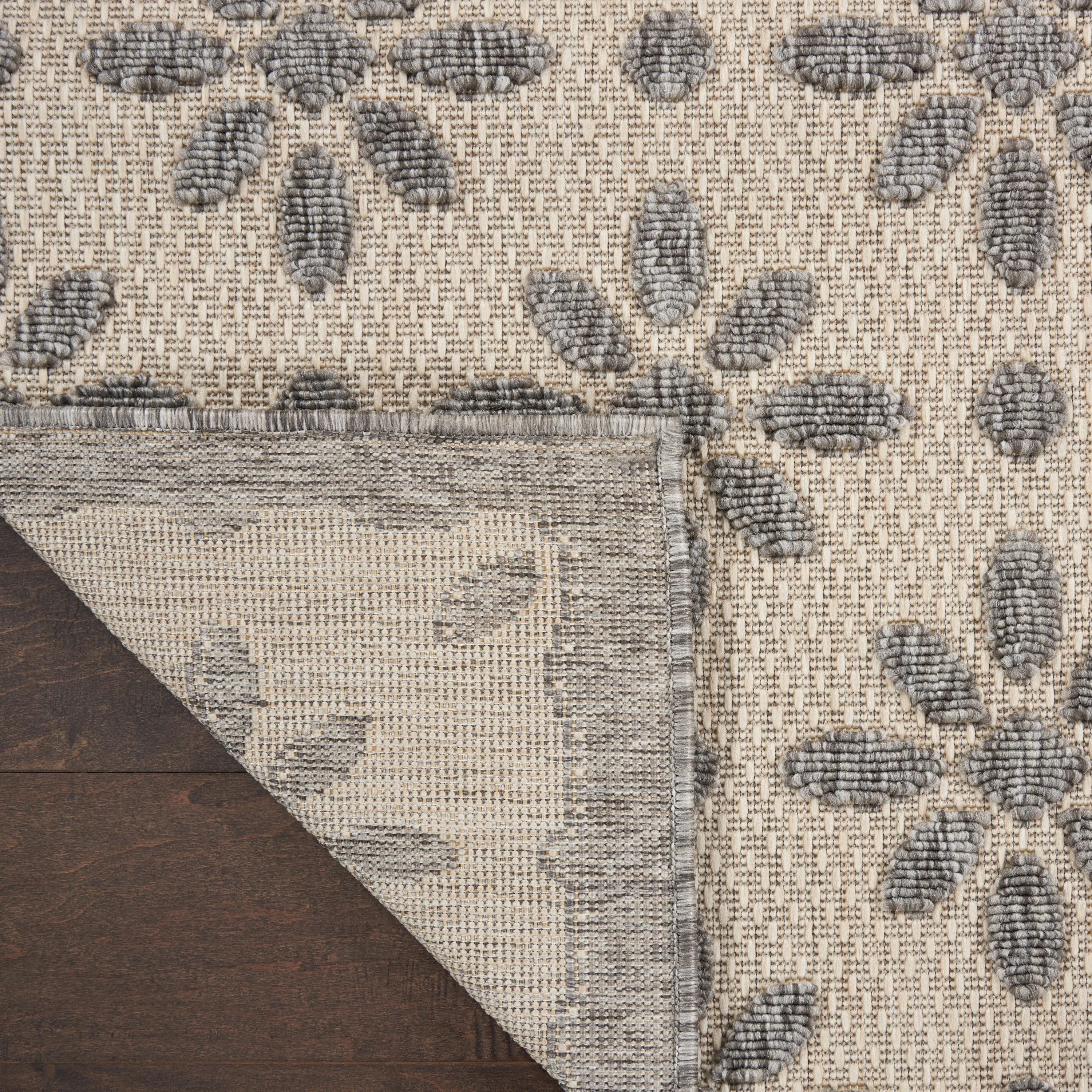 Nourison Palamos Modern Floral Hi Low Geometric Indoor Outdoor Area Rug