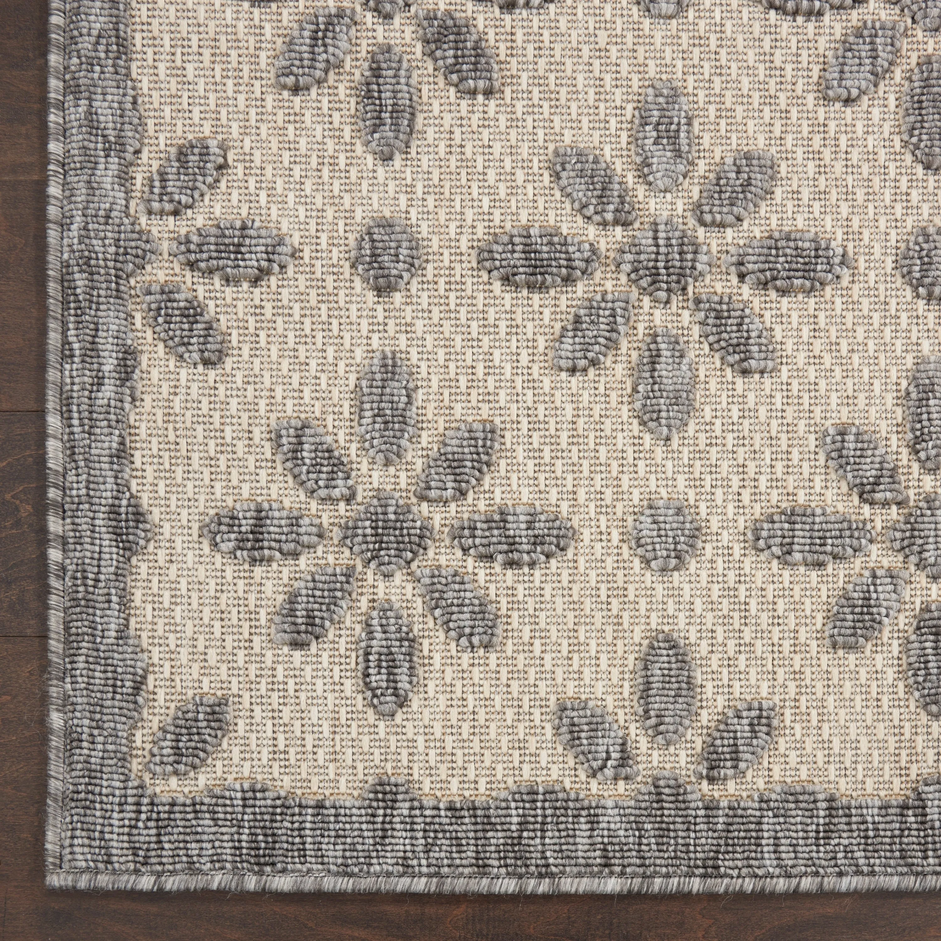 Nourison Palamos Modern Floral Hi Low Geometric Indoor Outdoor Area Rug
