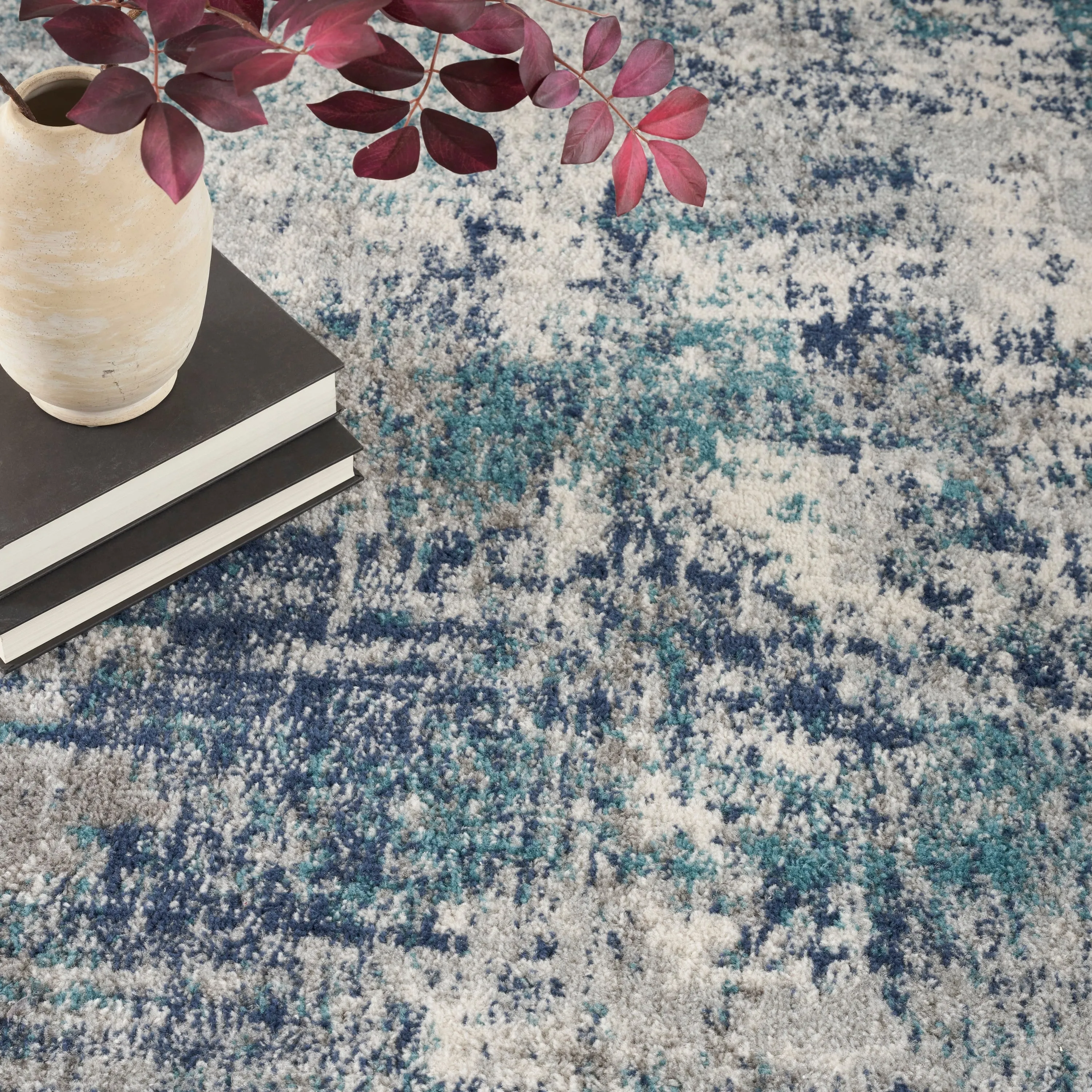 Nourison Passion Abstract Watercolor Multicolor Area Rug