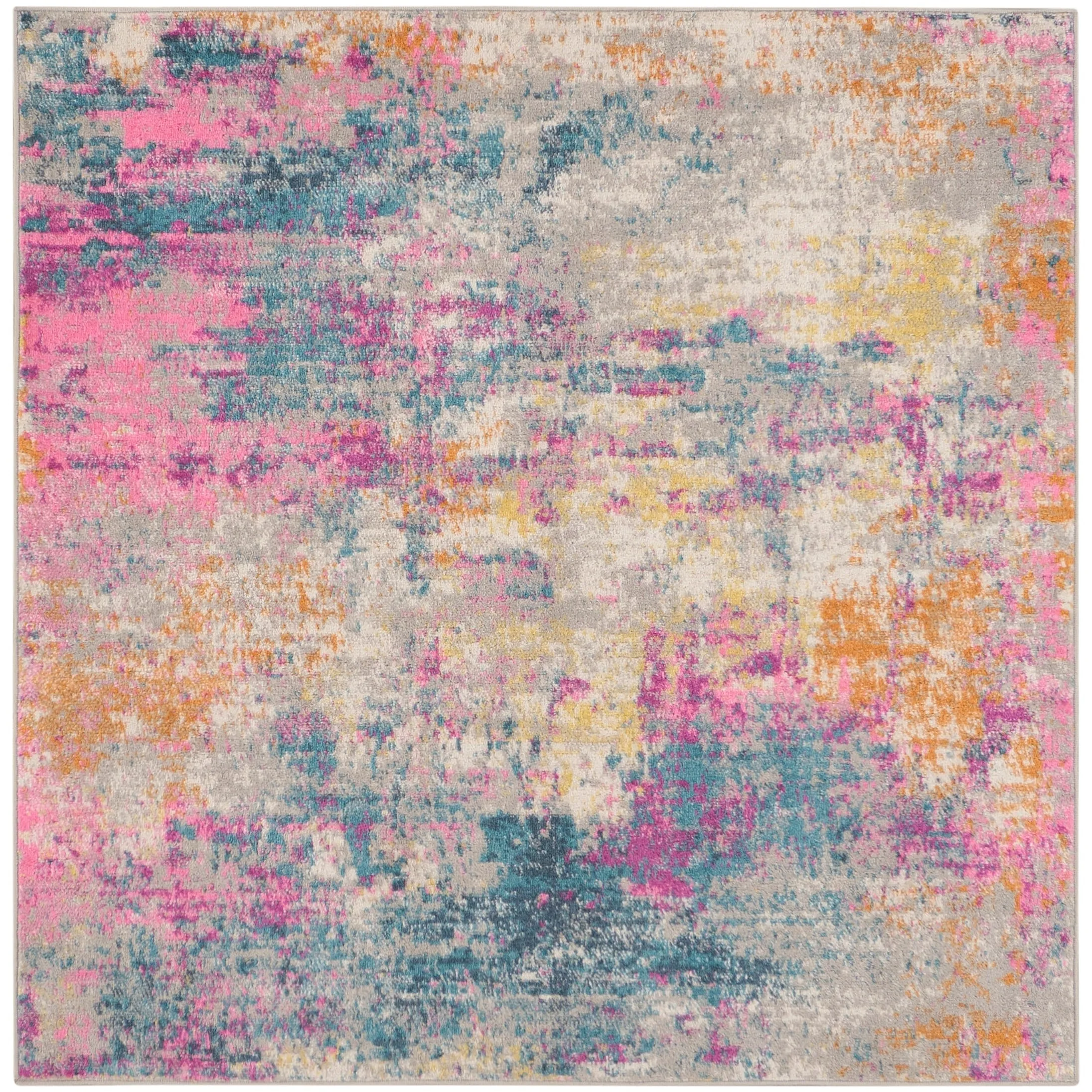 Nourison Passion Abstract Watercolor Multicolor Area Rug