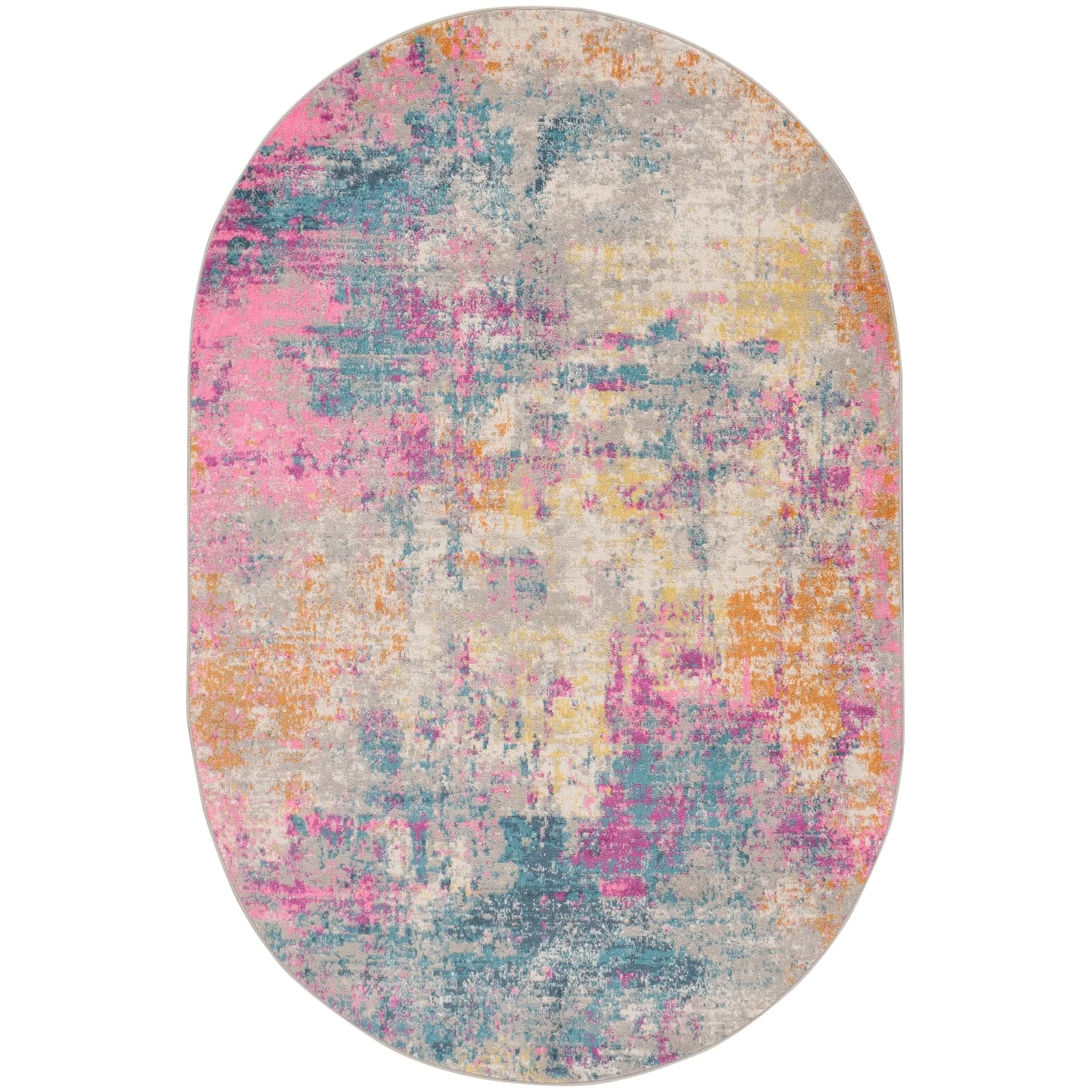 Nourison Passion Abstract Watercolor Multicolor Area Rug