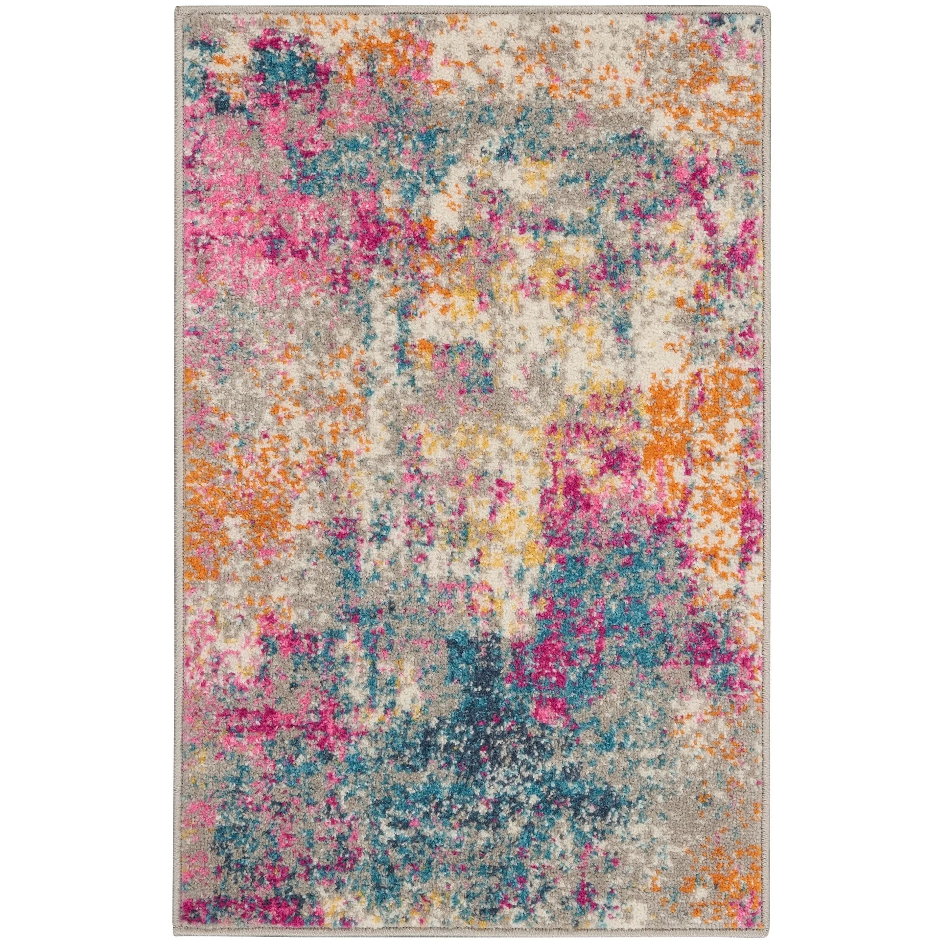 Nourison Passion Abstract Watercolor Multicolor Area Rug