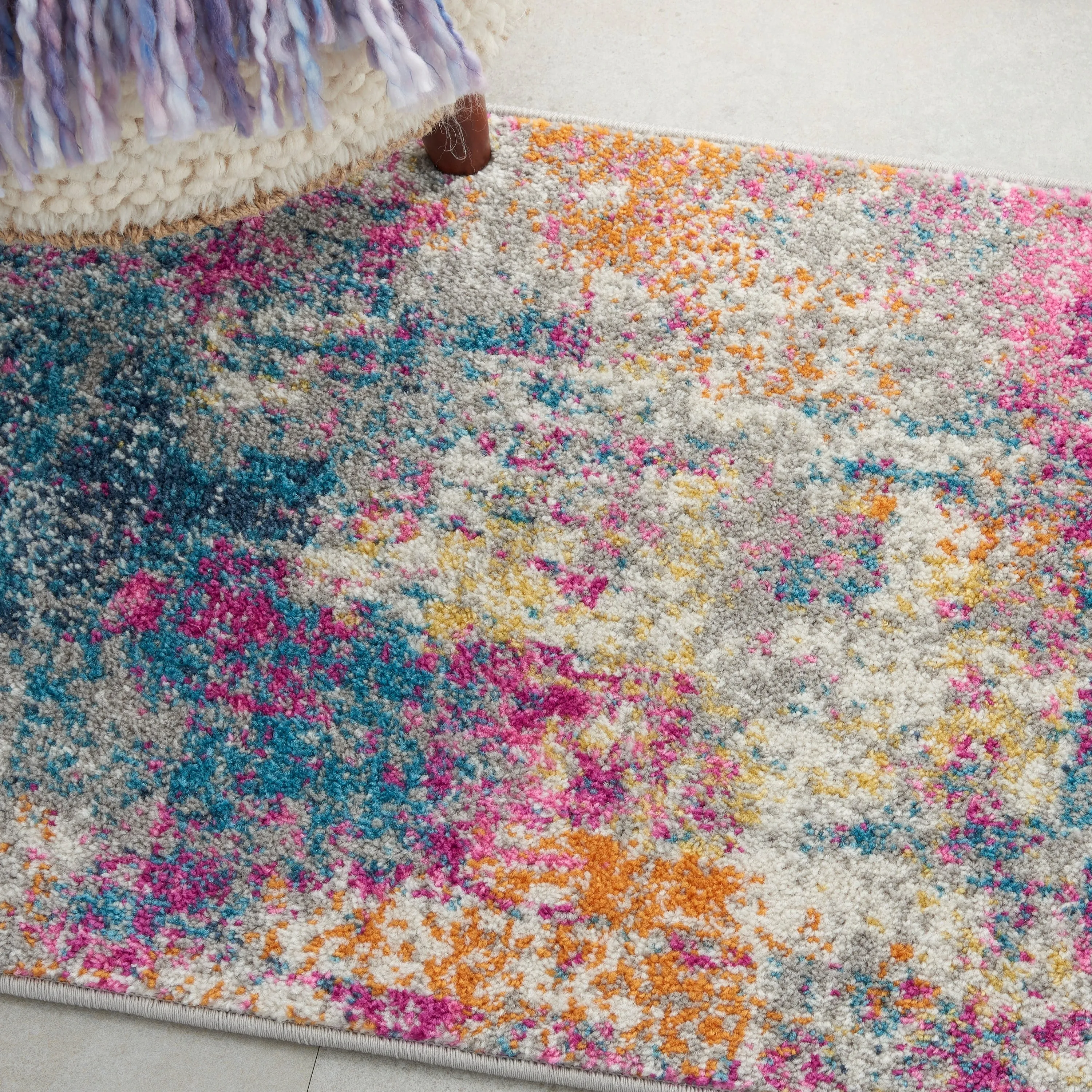 Nourison Passion Abstract Watercolor Multicolor Area Rug