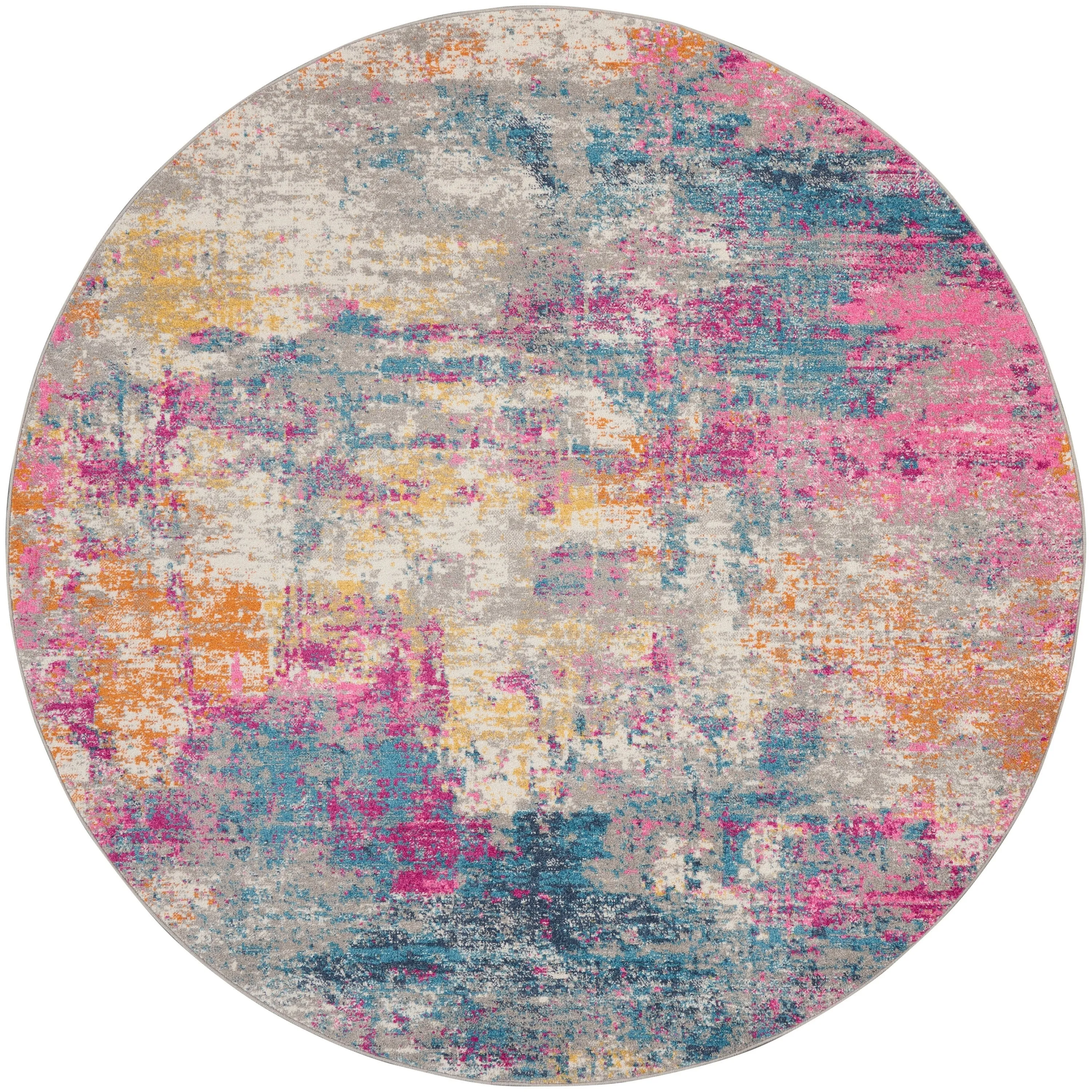 Nourison Passion Abstract Watercolor Multicolor Area Rug