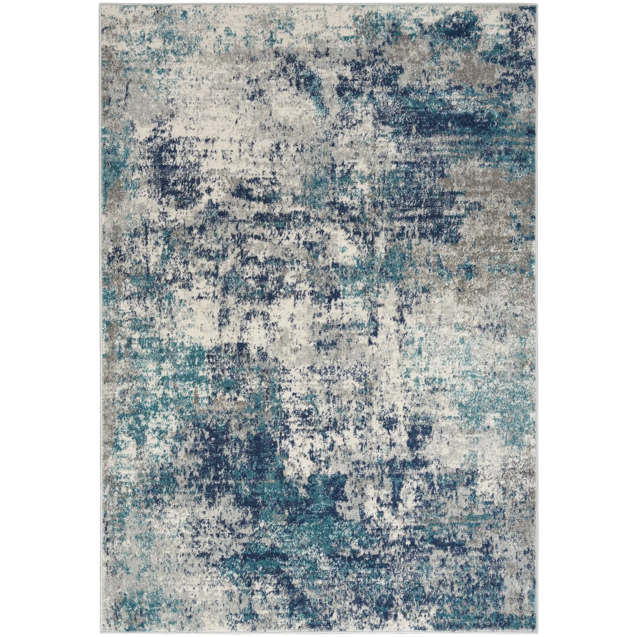 Nourison Passion Abstract Watercolor Multicolor Area Rug