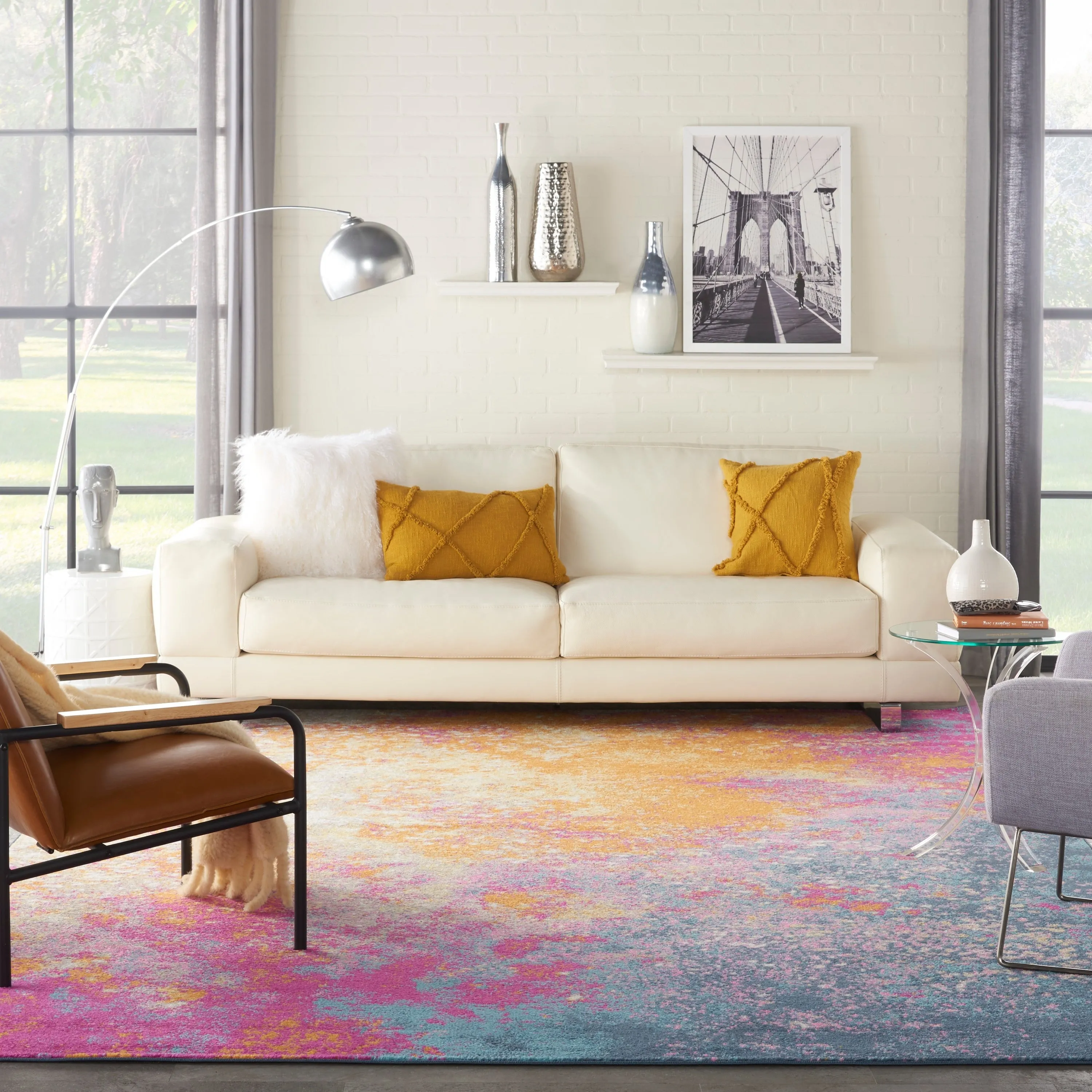 Nourison Passion Colorful Modern Abstract Area Rug