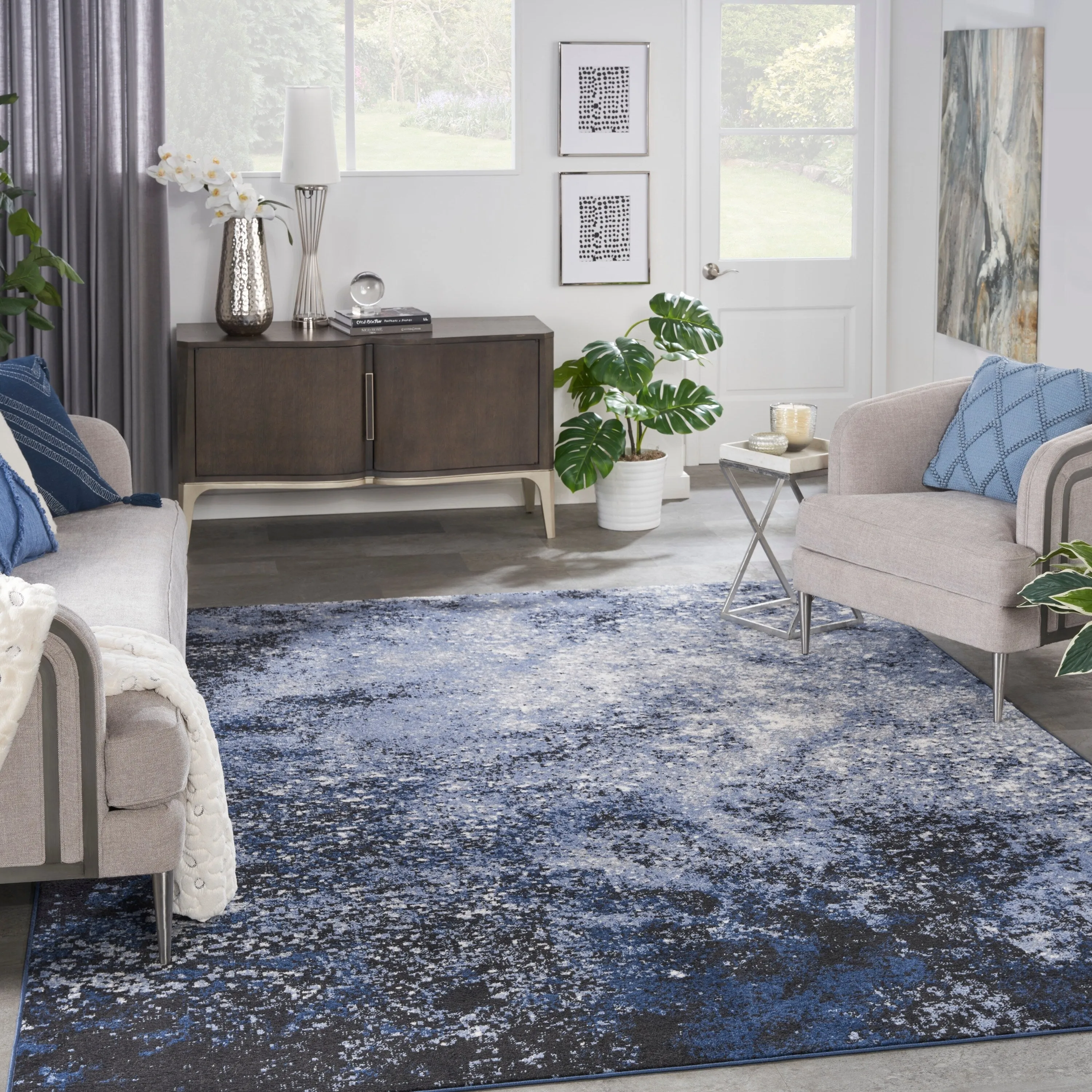 Nourison Passion Colorful Modern Abstract Area Rug