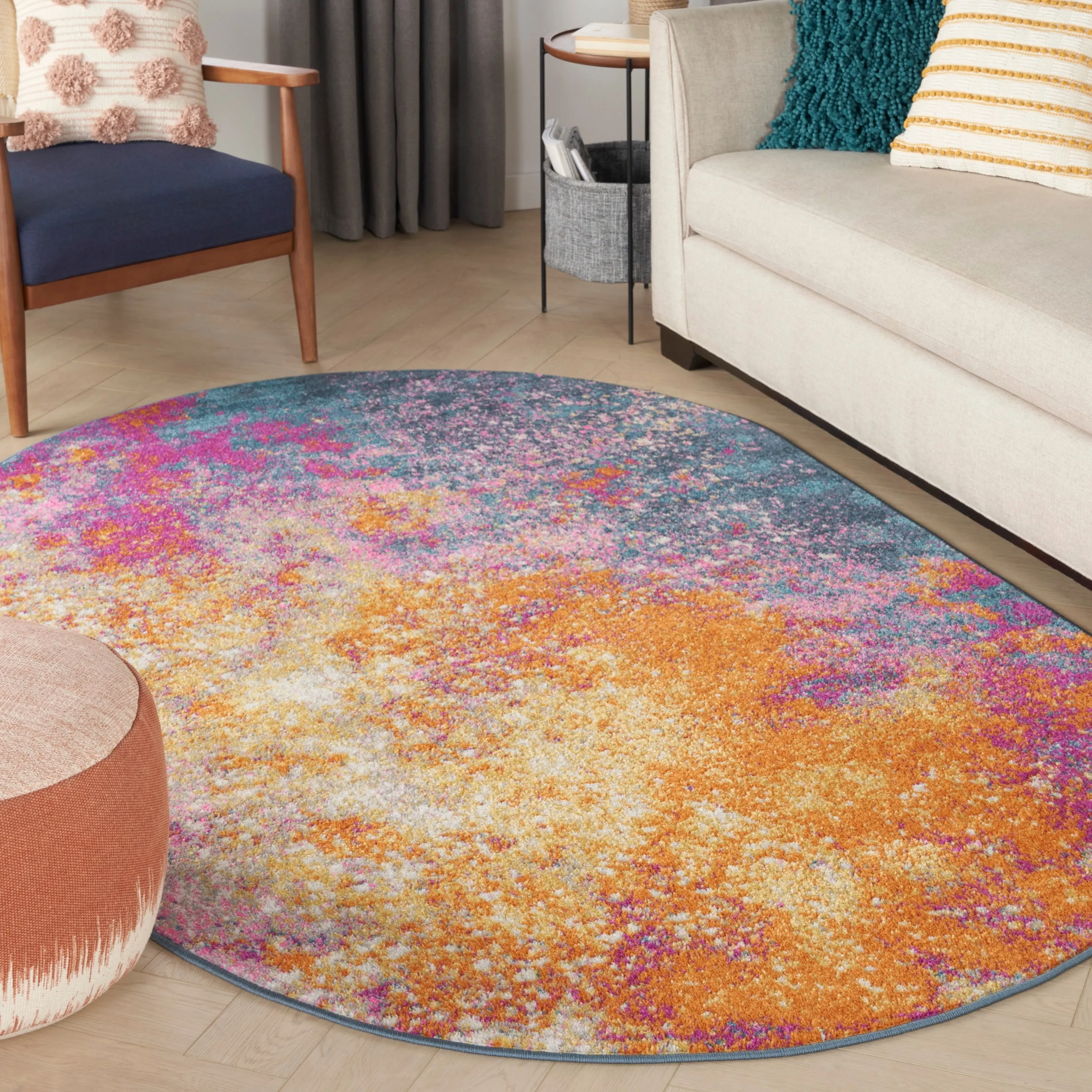 Nourison Passion Colorful Modern Abstract Area Rug