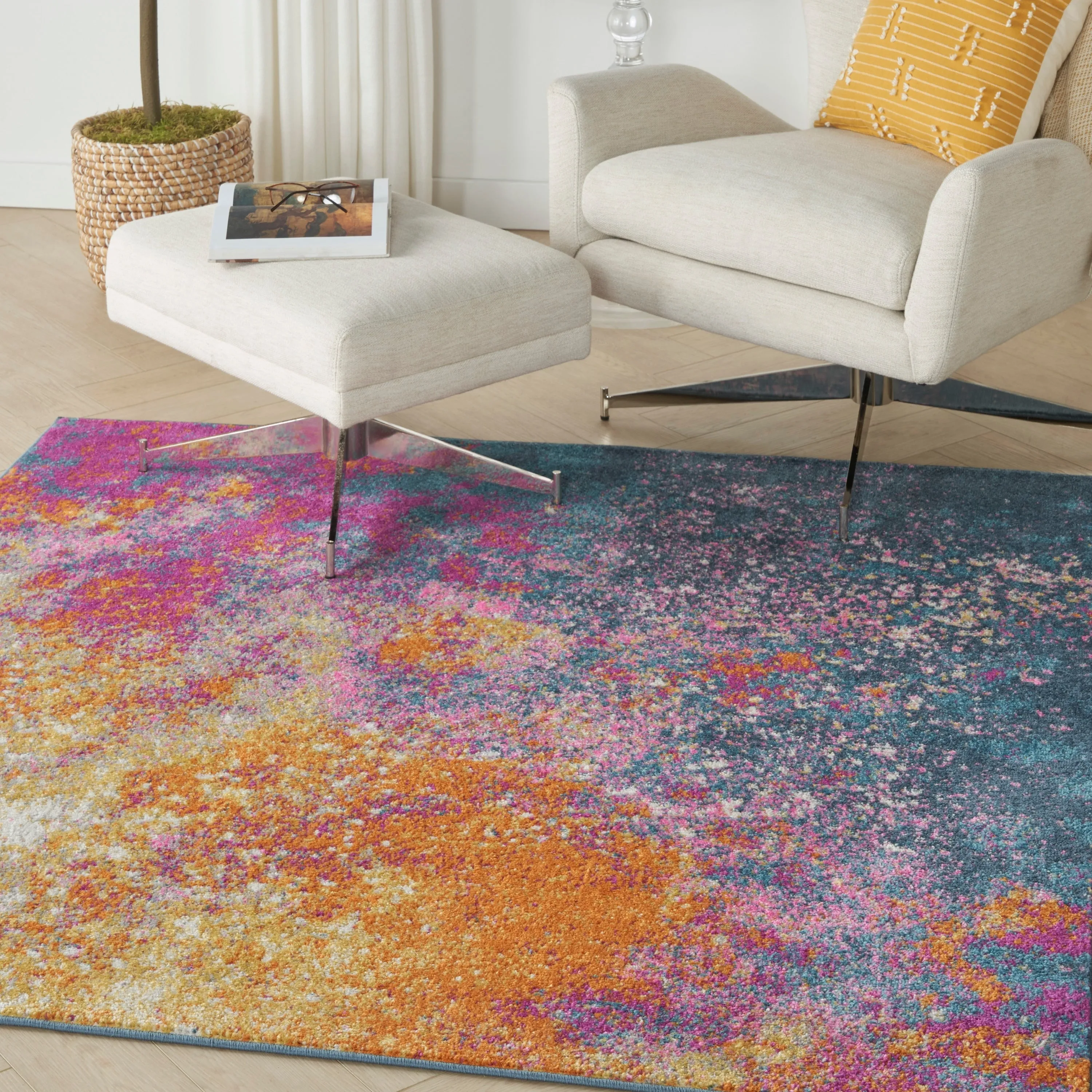 Nourison Passion Colorful Modern Abstract Area Rug
