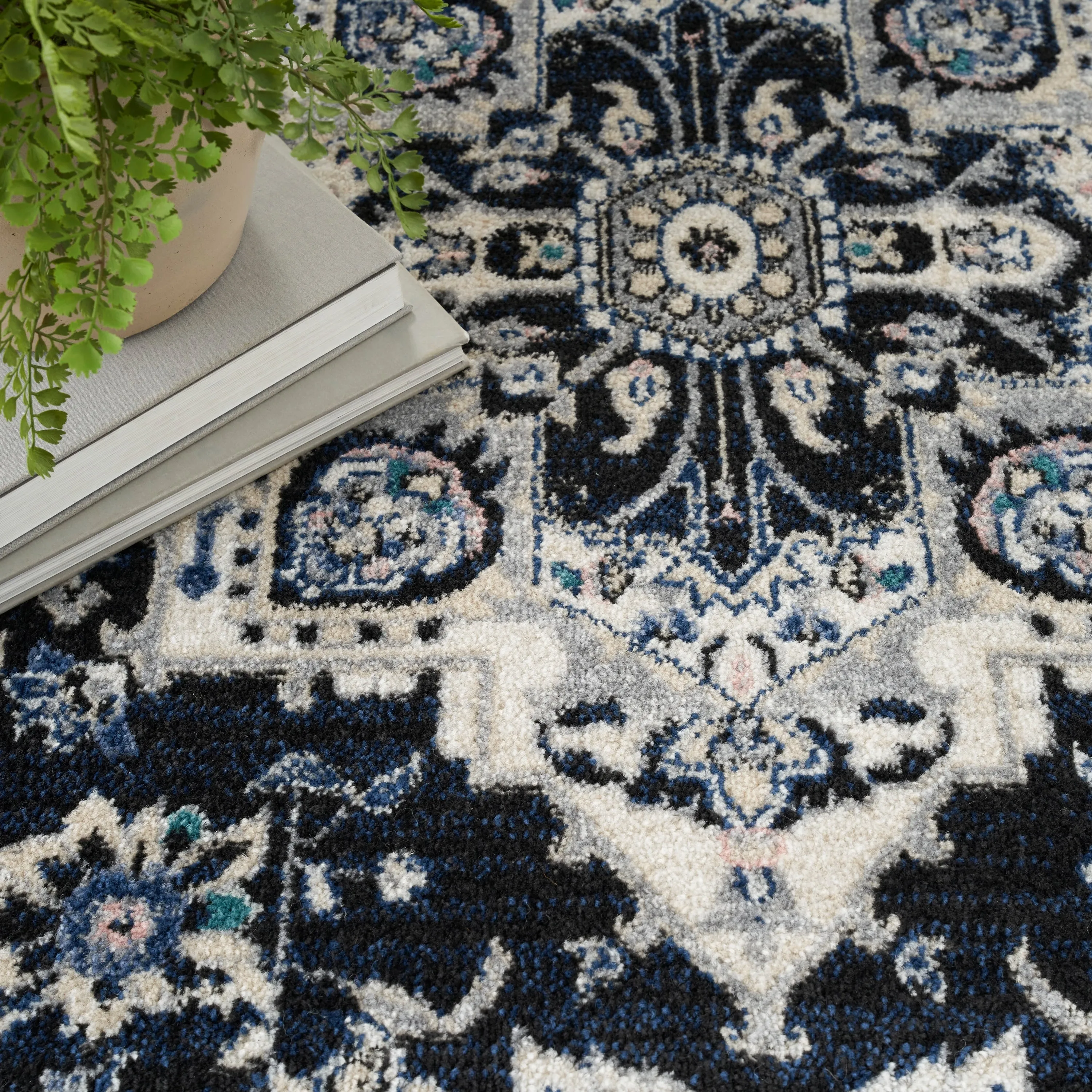 Nourison Passion Persian Garden Medallion Area Rug