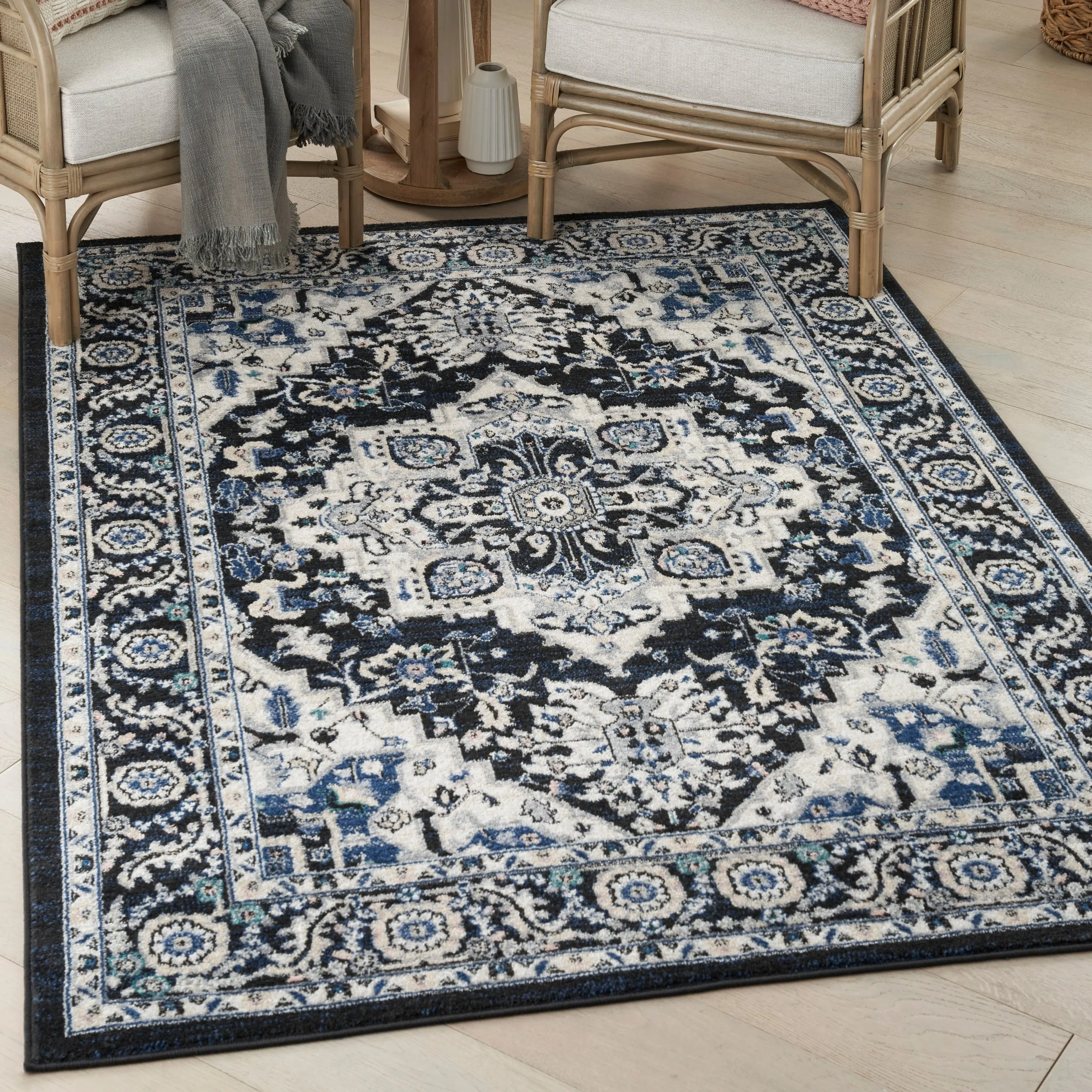 Nourison Passion Persian Garden Medallion Area Rug