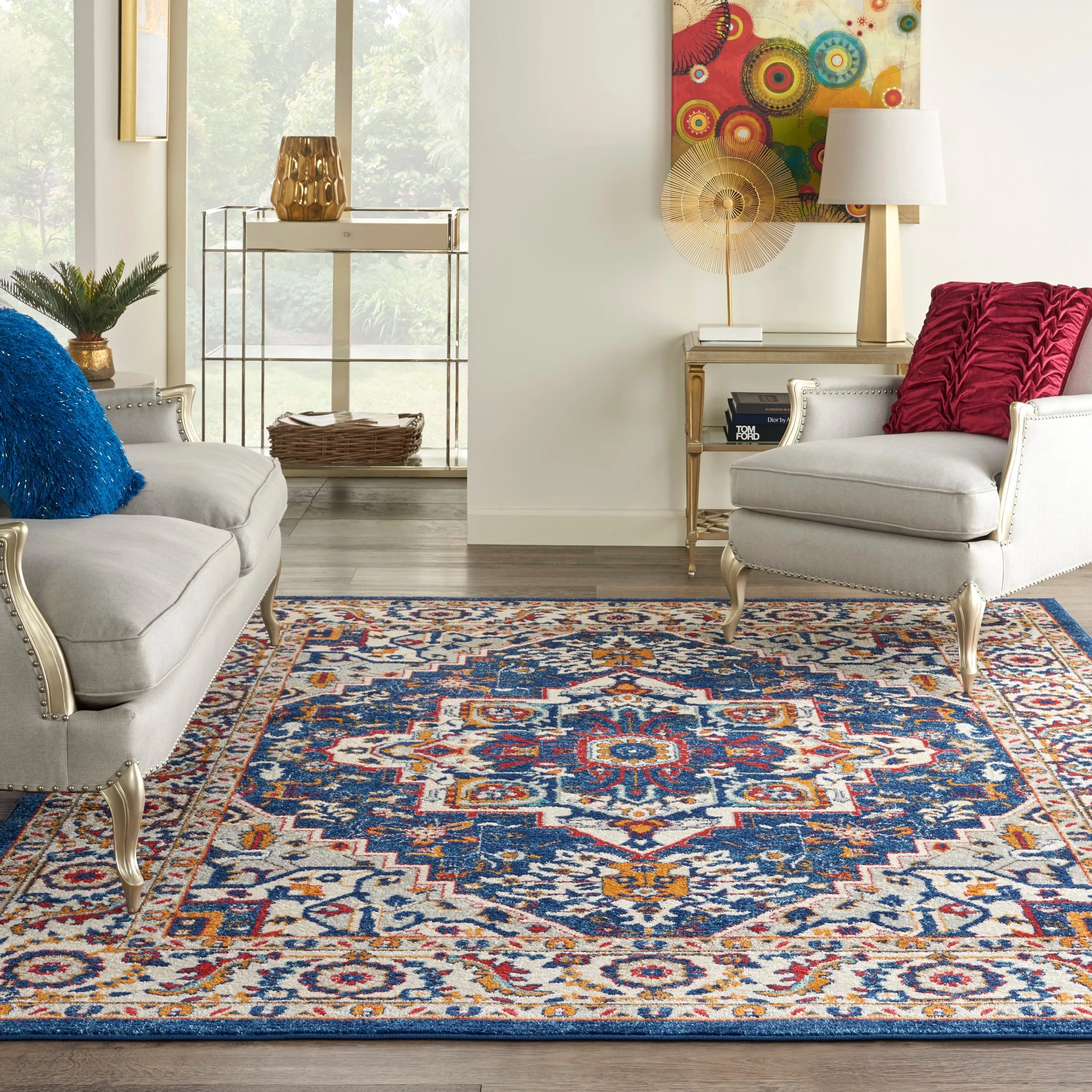 Nourison Passion Persian Garden Medallion Area Rug