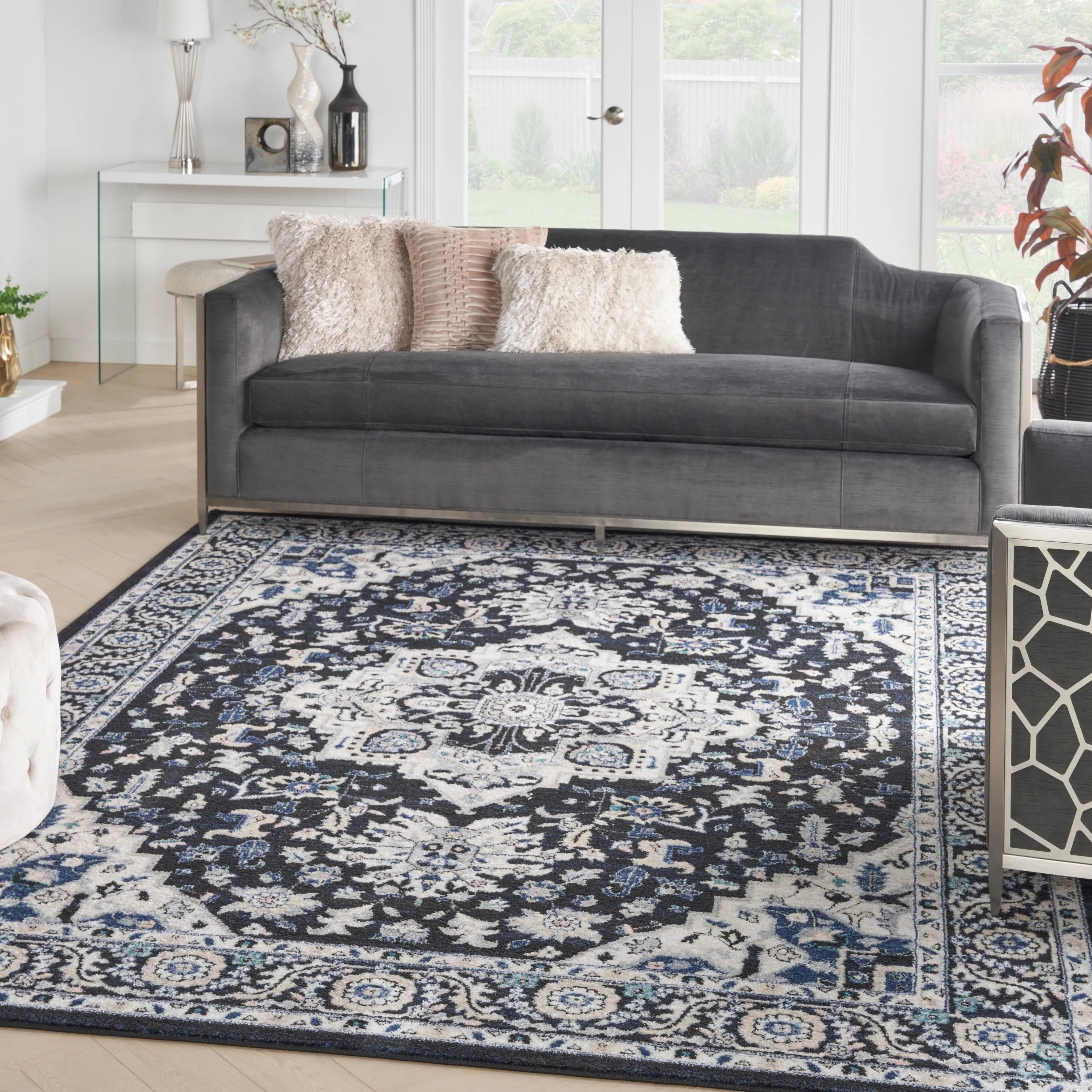 Nourison Passion Persian Garden Medallion Area Rug