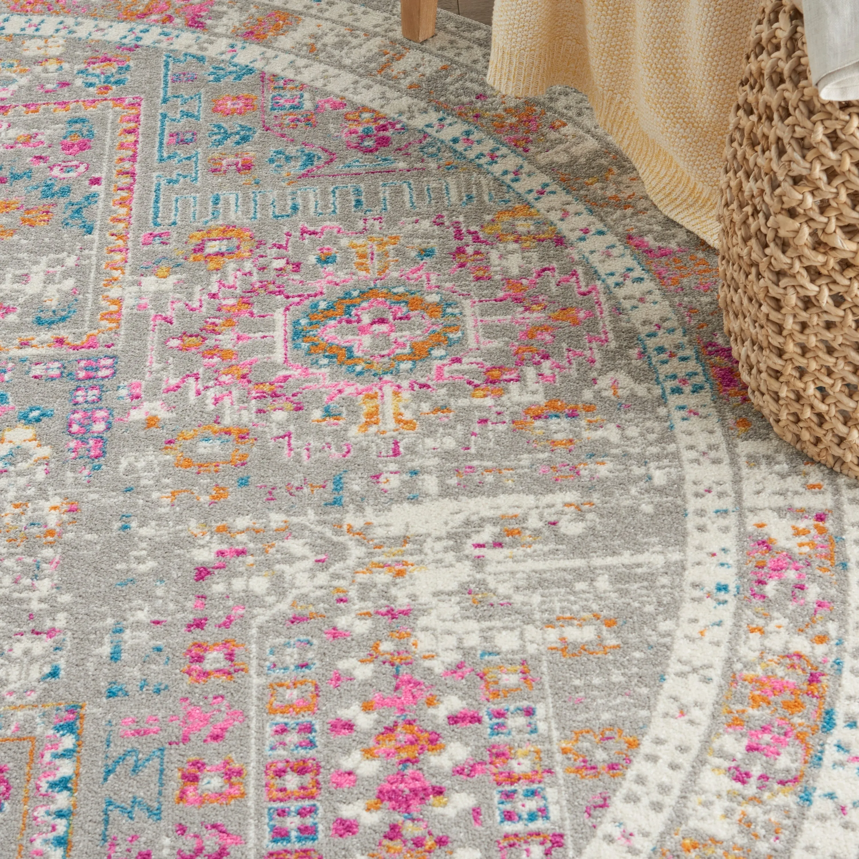 Nourison Passion Vintage Moroccan Medallion Area Rug