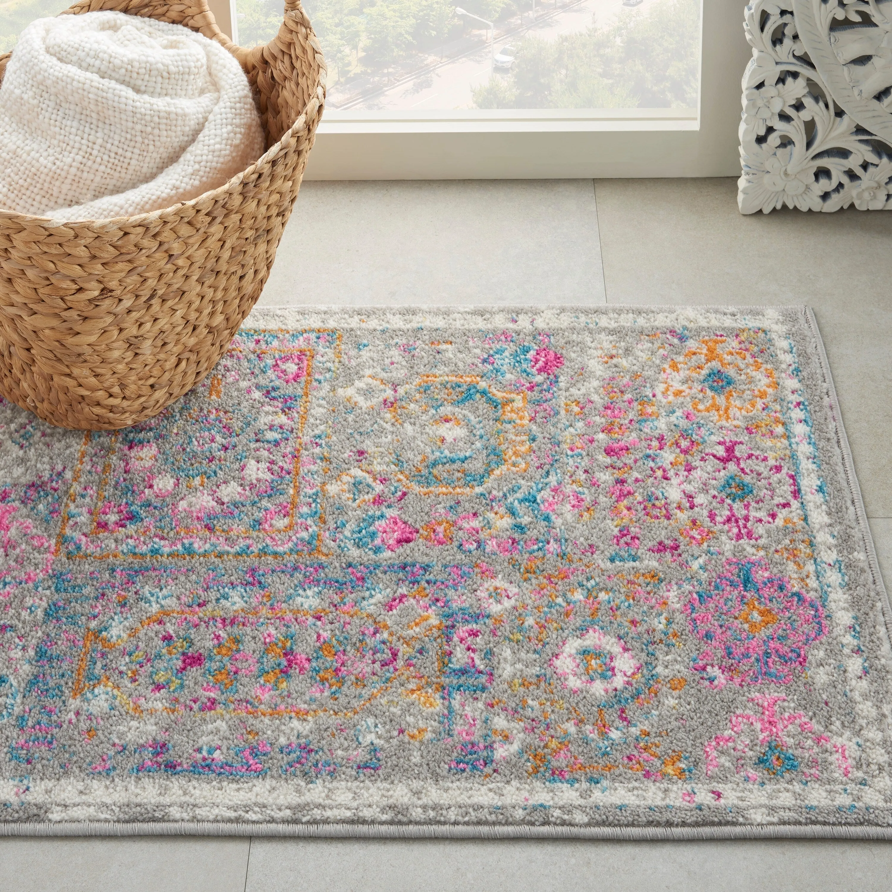 Nourison Passion Vintage Moroccan Medallion Area Rug