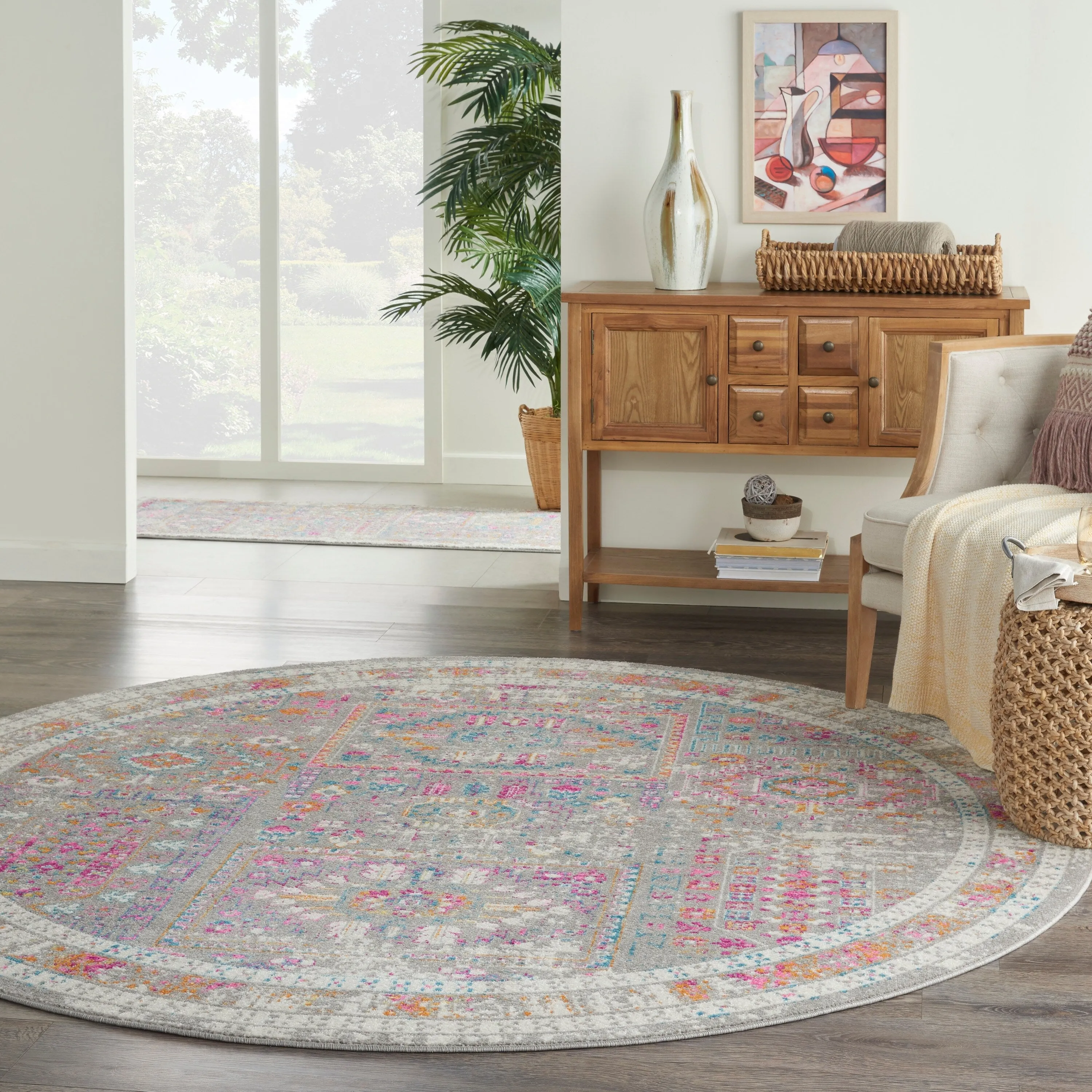 Nourison Passion Vintage Moroccan Medallion Area Rug