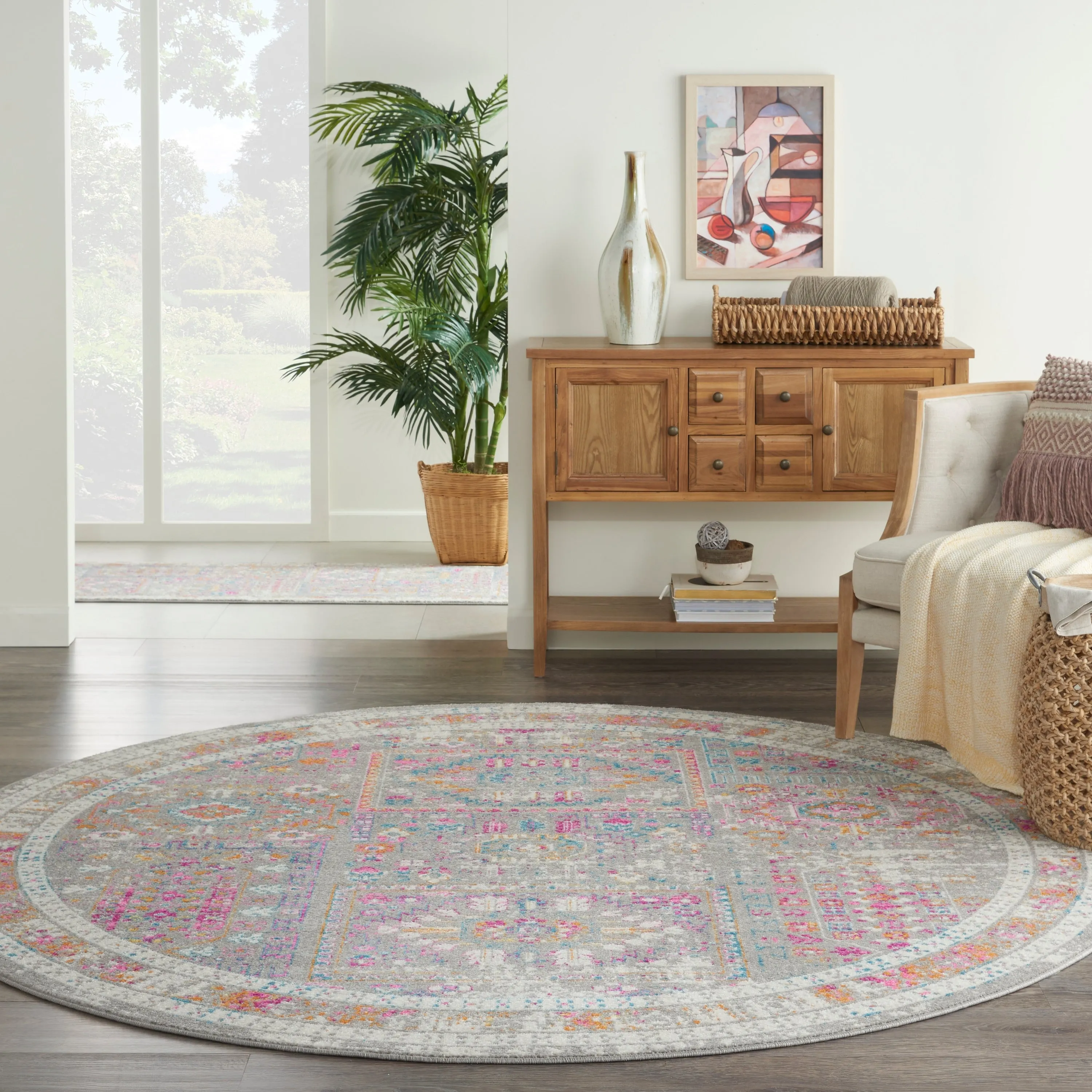 Nourison Passion Vintage Moroccan Medallion Area Rug
